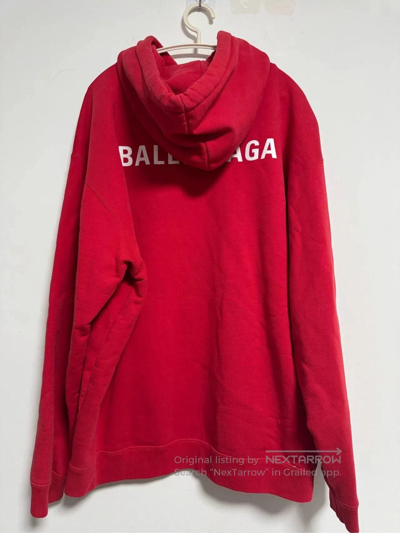 Balenciaga Balenciaga Red Hoodie Size L. Size US L / EU 52-54 / 3 - 2 Thumbnail
