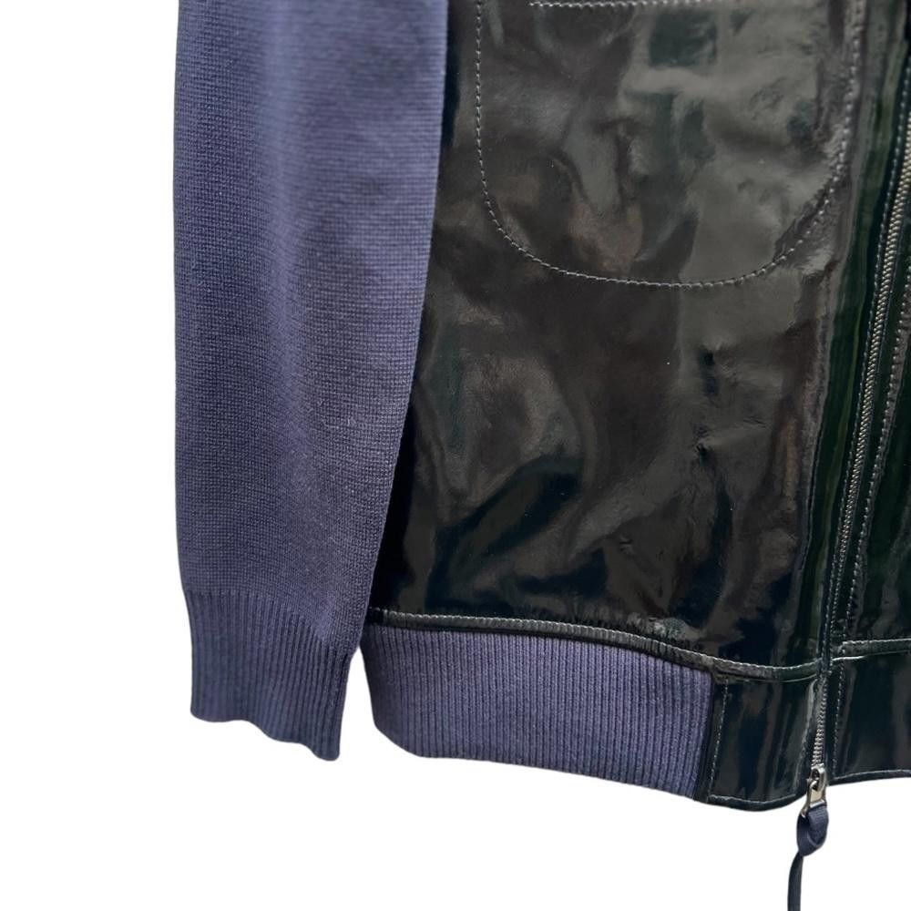 H&M × Marni Marni x H&M Patent Leather Bomber Jacket Size Small NWT Size M / US 6-8 / IT 42-44 - 7 Thumbnail