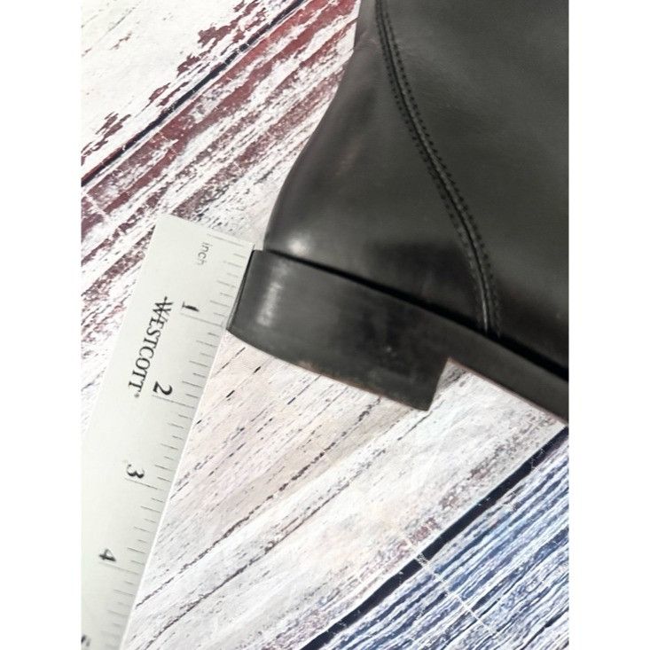 Lanvin Lanvin Black Leather Classic Knee High Boots Size US 7 / IT 37 - 10 Thumbnail