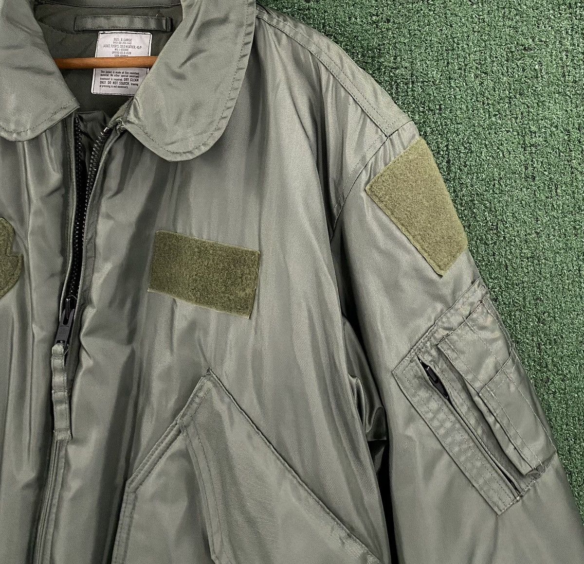 Vintage Cold Weather Flight Flyers 45/P Green Bomber Jacket Mens XL Size US XL / EU 56 / 4 - 3 Thumbnail