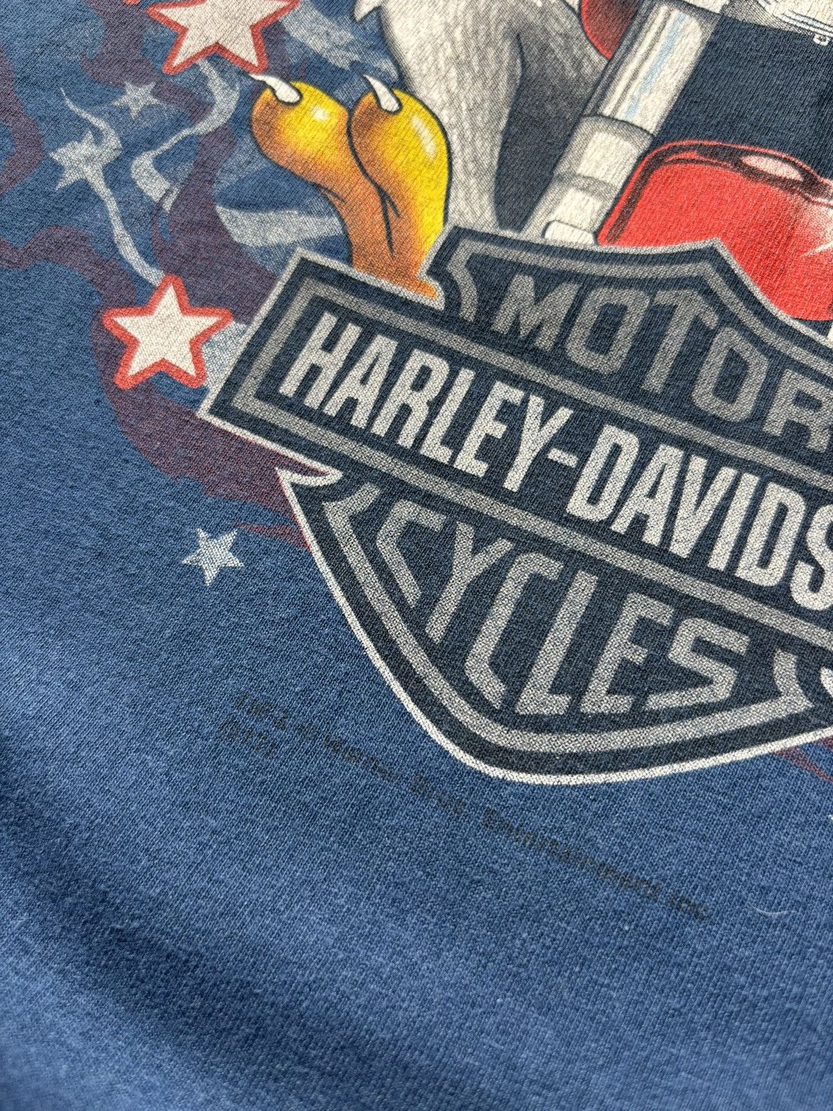 Harley Davidson Vintage Harley Davidson Looney Tunes Tshirt Motorcycle Size US L / EU 52-54 / 3 - 4 Thumbnail