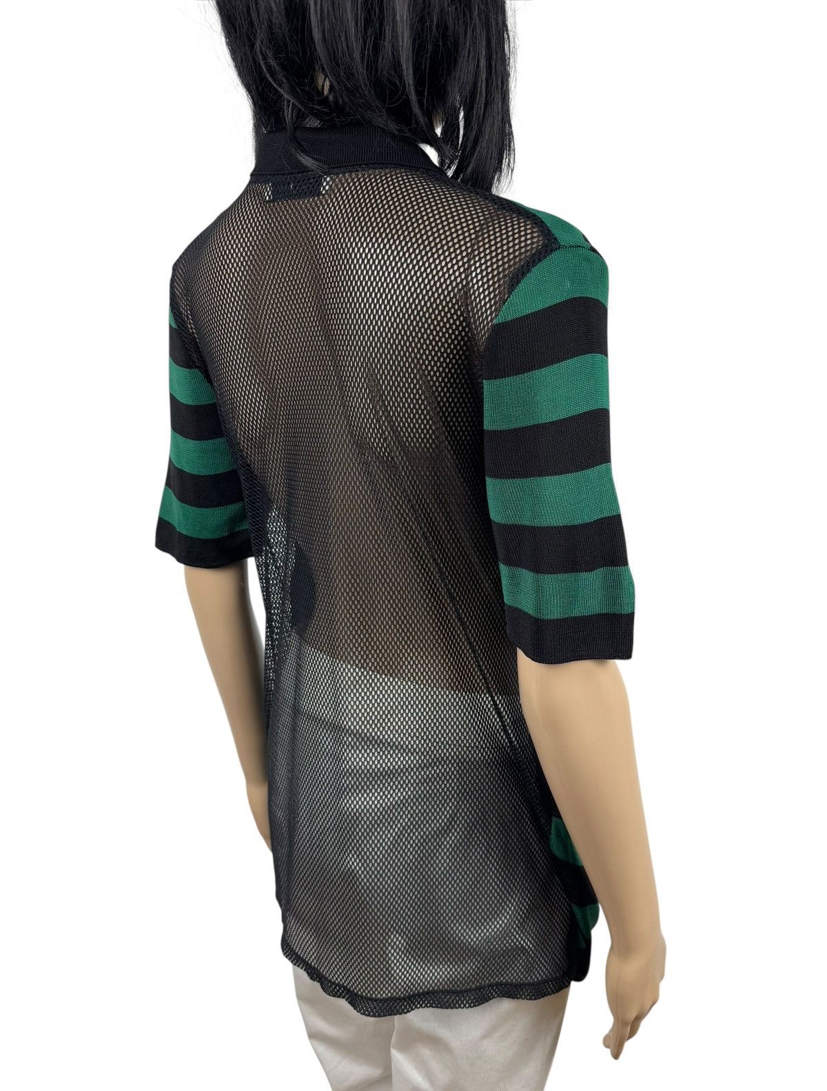 Sandro Sandro Collared Blouse Viscose Mesh Back Striped size 1 Size S / US 4 / IT 40 - 8 Thumbnail
