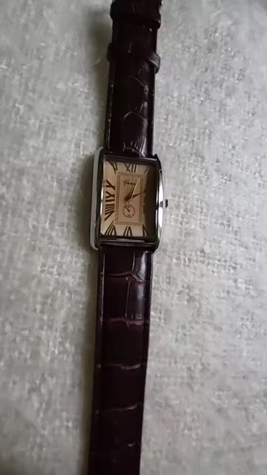 Japanese Brand Style Tank Watch – Roman Numeral Dial Size ONE SIZE - 2 Thumbnail