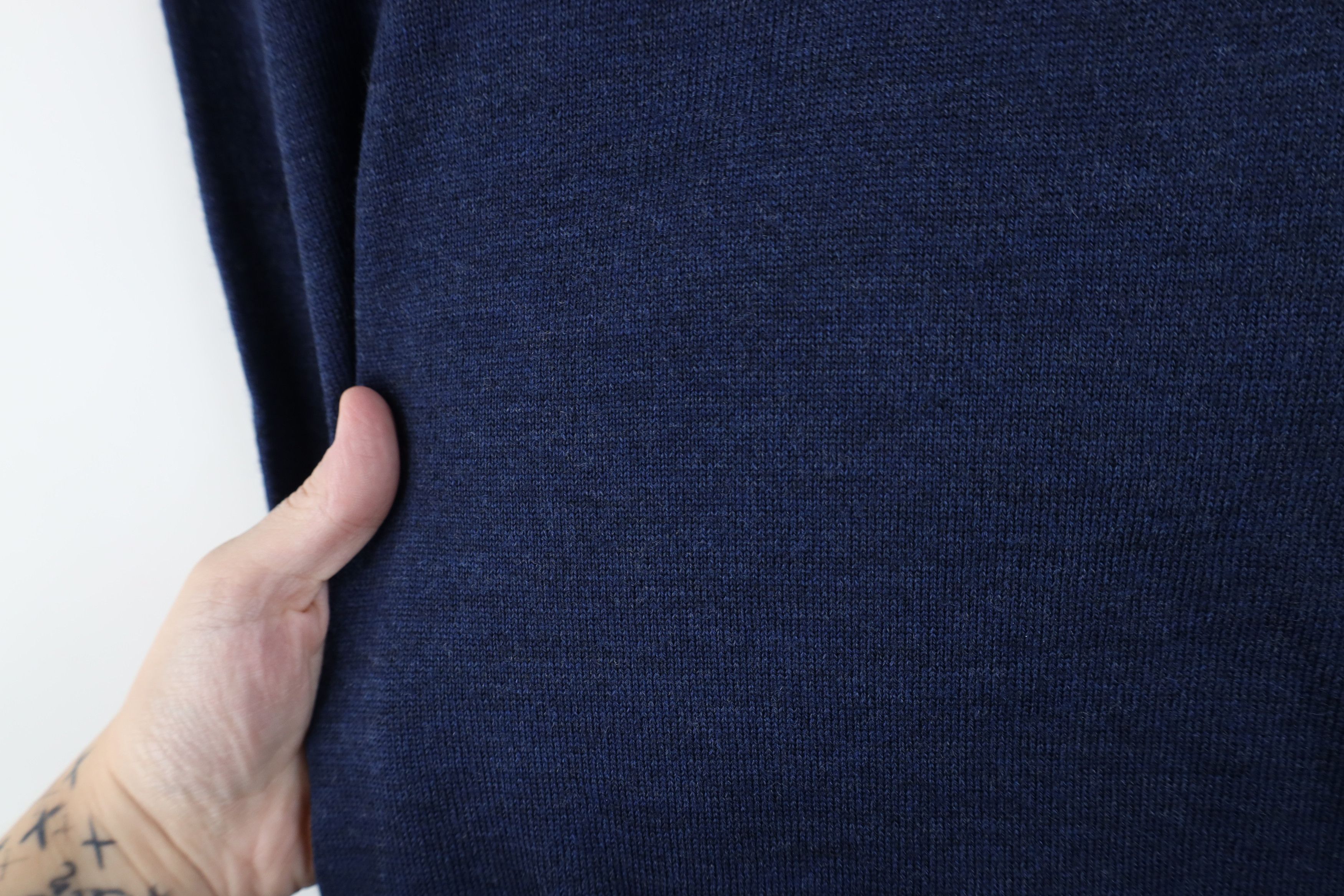 Vintage Vintage 90s Streetwear Merino Wool Knit Collared Sweater Size US L / EU 52-54 / 3 - 7 Thumbnail