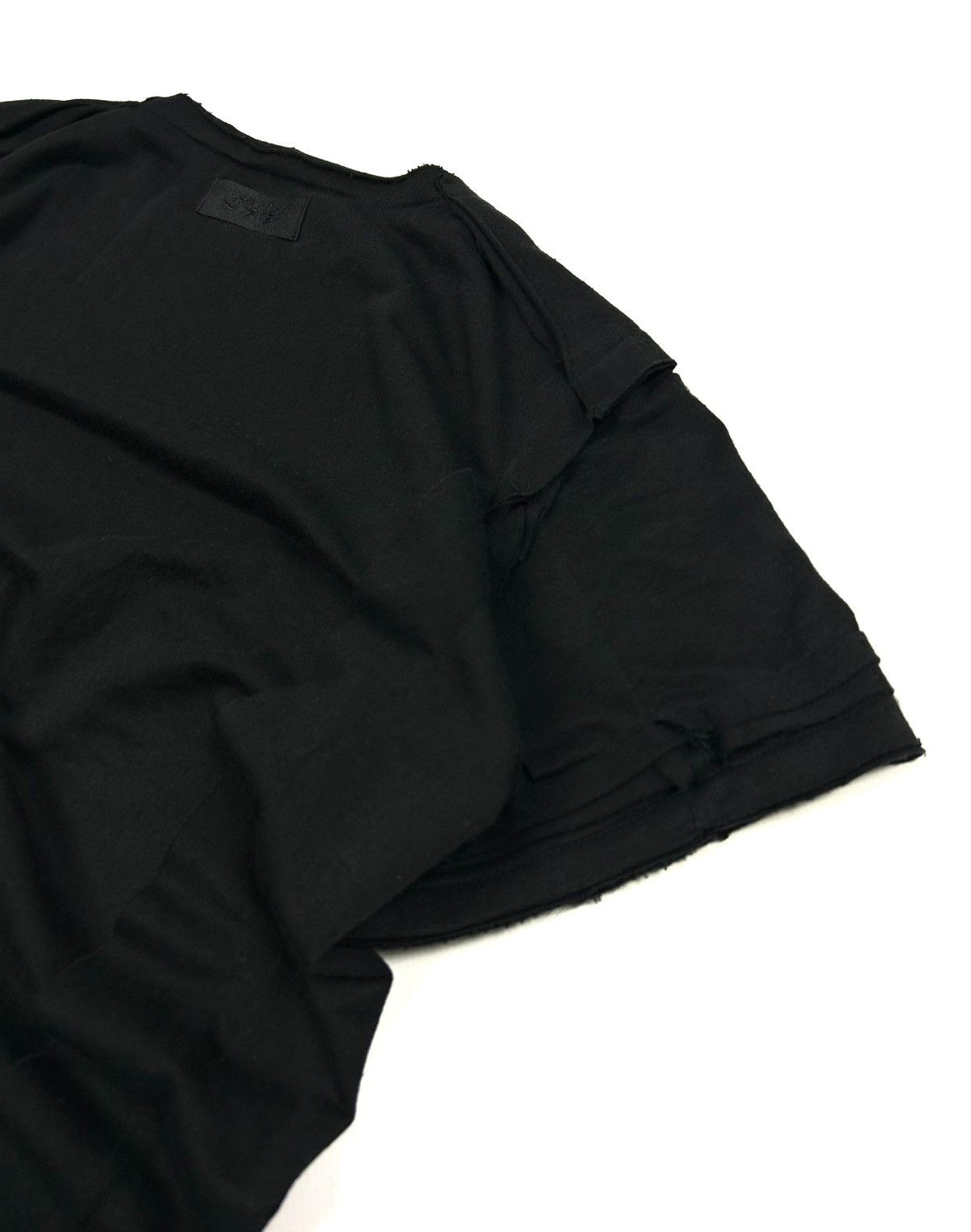 Diesel DIESEL Wmns Cropped Black Top Tee M Avant Garde Distressed Size M / US 6-8 / IT 42-44 - 12 Thumbnail