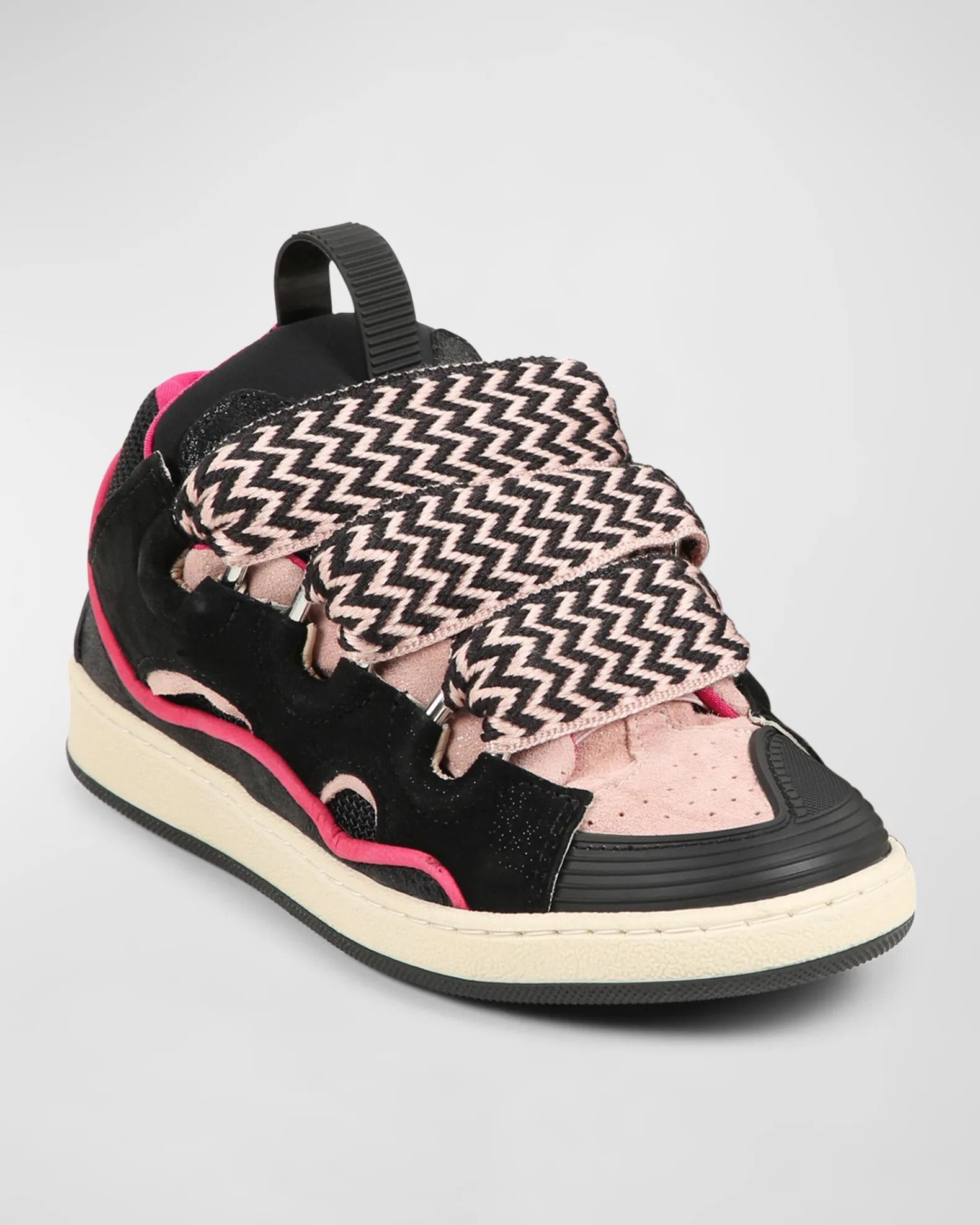 Lanvin o1w1db10226 Size: KIDS 23 / Curb Suede Low-Top Sneakers Size US 5 / EU 37 - 2 Thumbnail