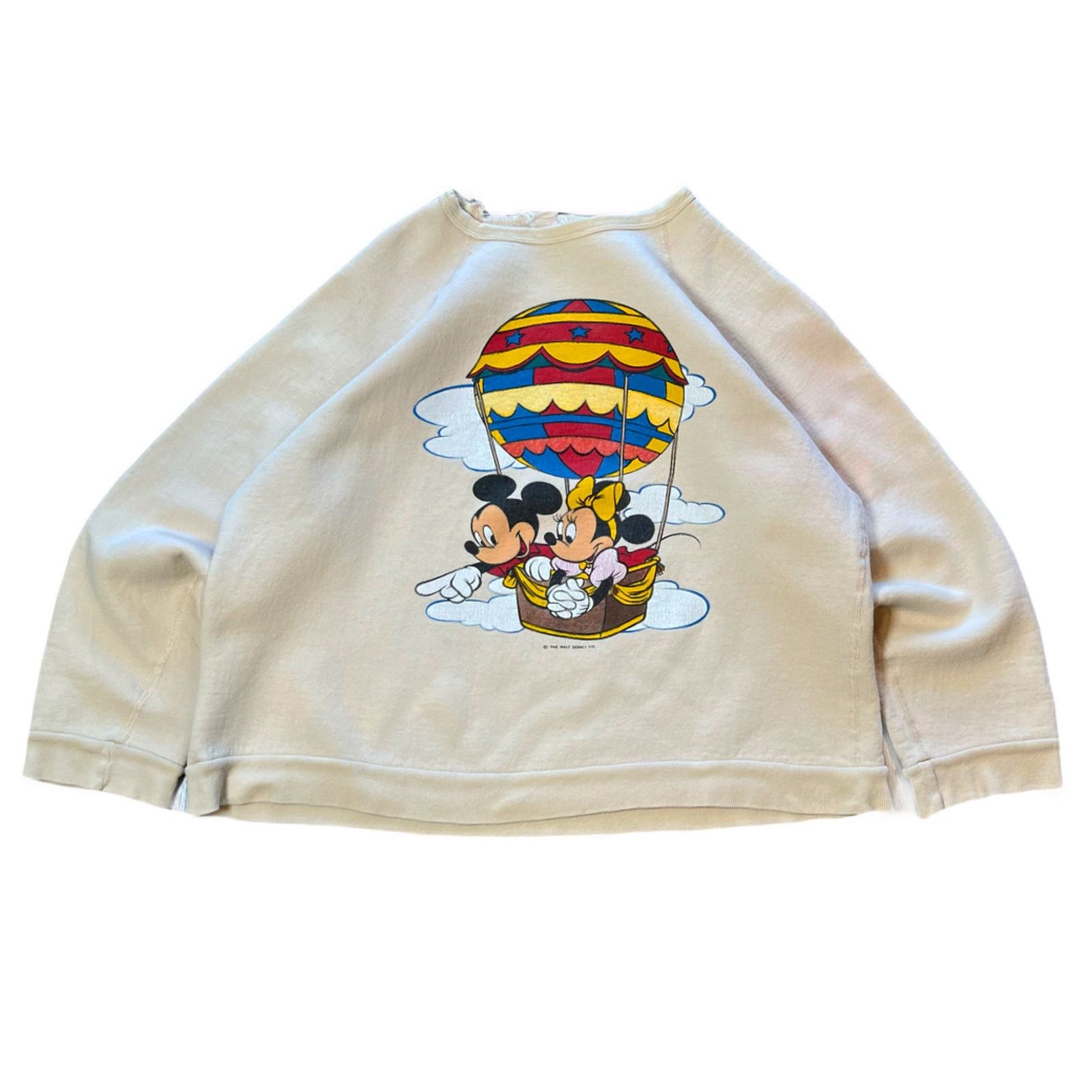 Disney 80s Walt Disney Mickey & Minnie Hot Air Balloon Crewneck S Size S / US 4 / IT 40 - 1 Thumbnail