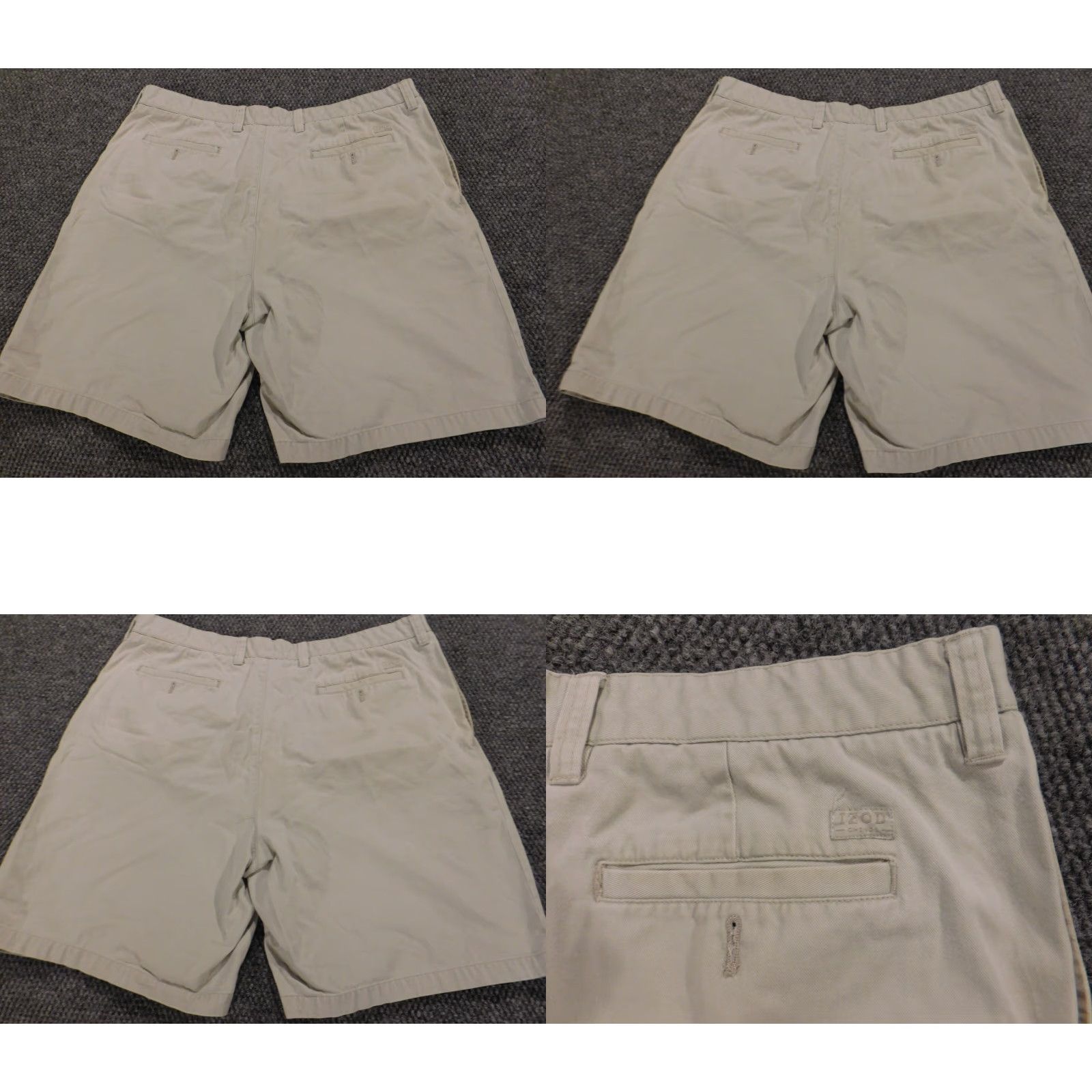 Izod IZOD Mens Shorts 38 beige chino straight regular Relaxed Flat Front Cotton Denim Logo Casual Men Shorts Beige 38 Mens Regular Colorful American 90s? Size US 38 / EU 54 - 8 Thumbnail