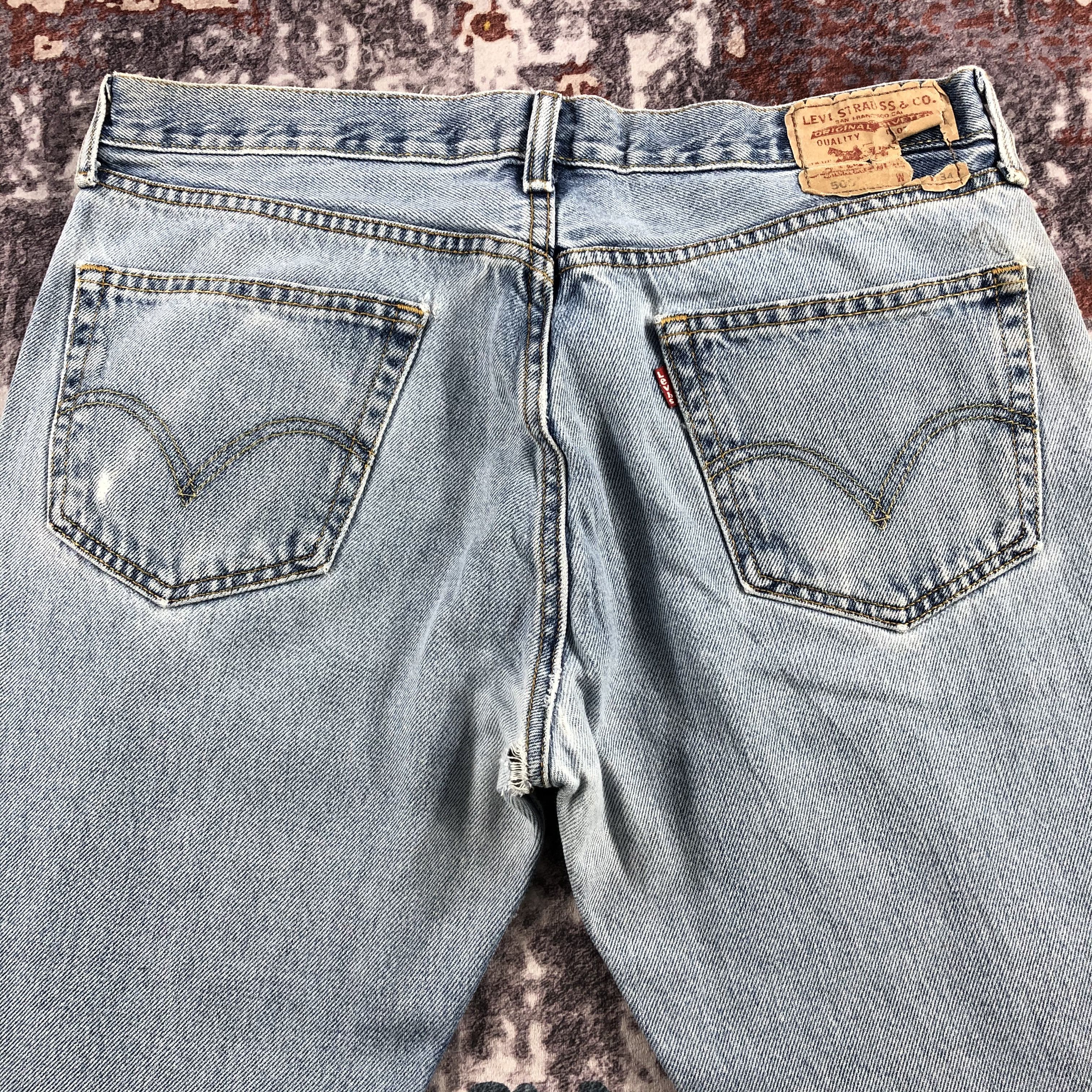 Levi's × Vintage Vintage Light Wash Levis 505 Jeans-JM2684 Size US 36 / EU 52 - 5 Thumbnail