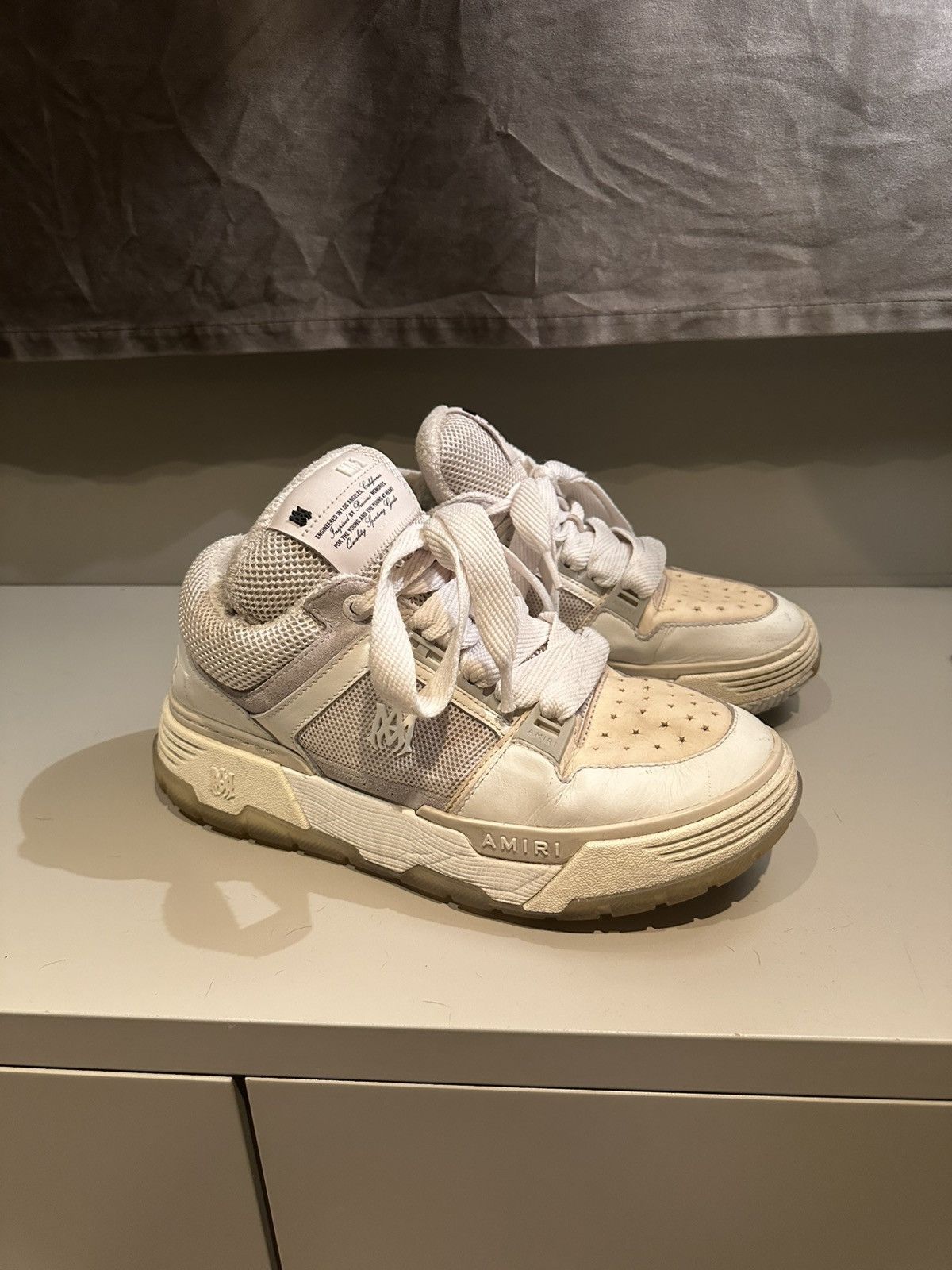 Amiri Amiri Ma1 White/Beige Size US 10 / EU 43 - 2 Thumbnail