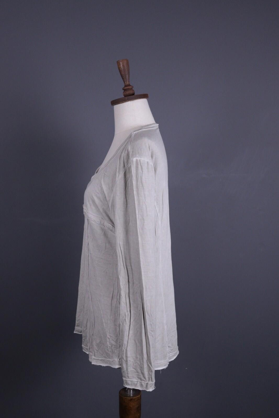 Bottega Veneta Bottega by Elisa Cavaletti Gray Lagenlook Top Shirt Size XXL Size XXL / US 16-18 / IT 52-54 - 5 Thumbnail