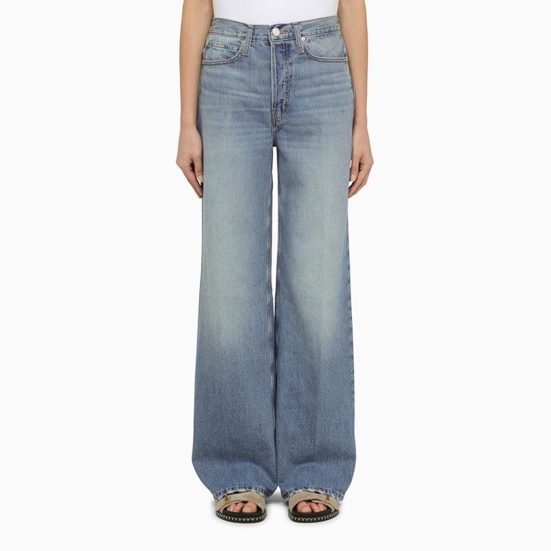 image of Frame Wide-Leg Jeans 1978 Light Blue Denim, Women's (Size 30)