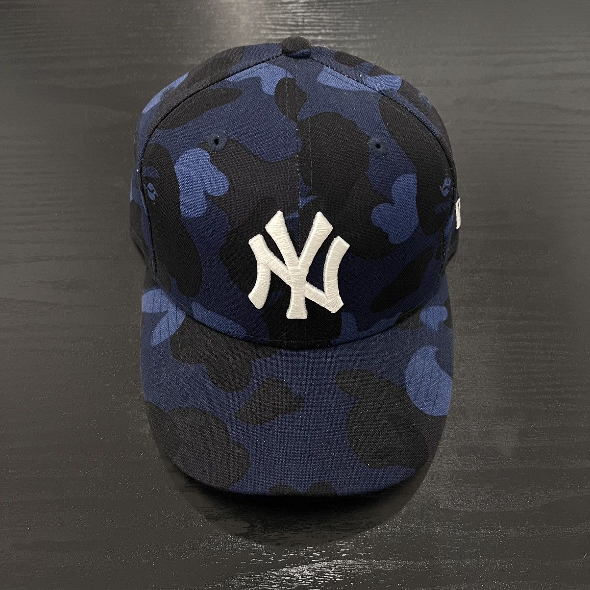 BAPE New Era Blue Camouflage Fitted Hat