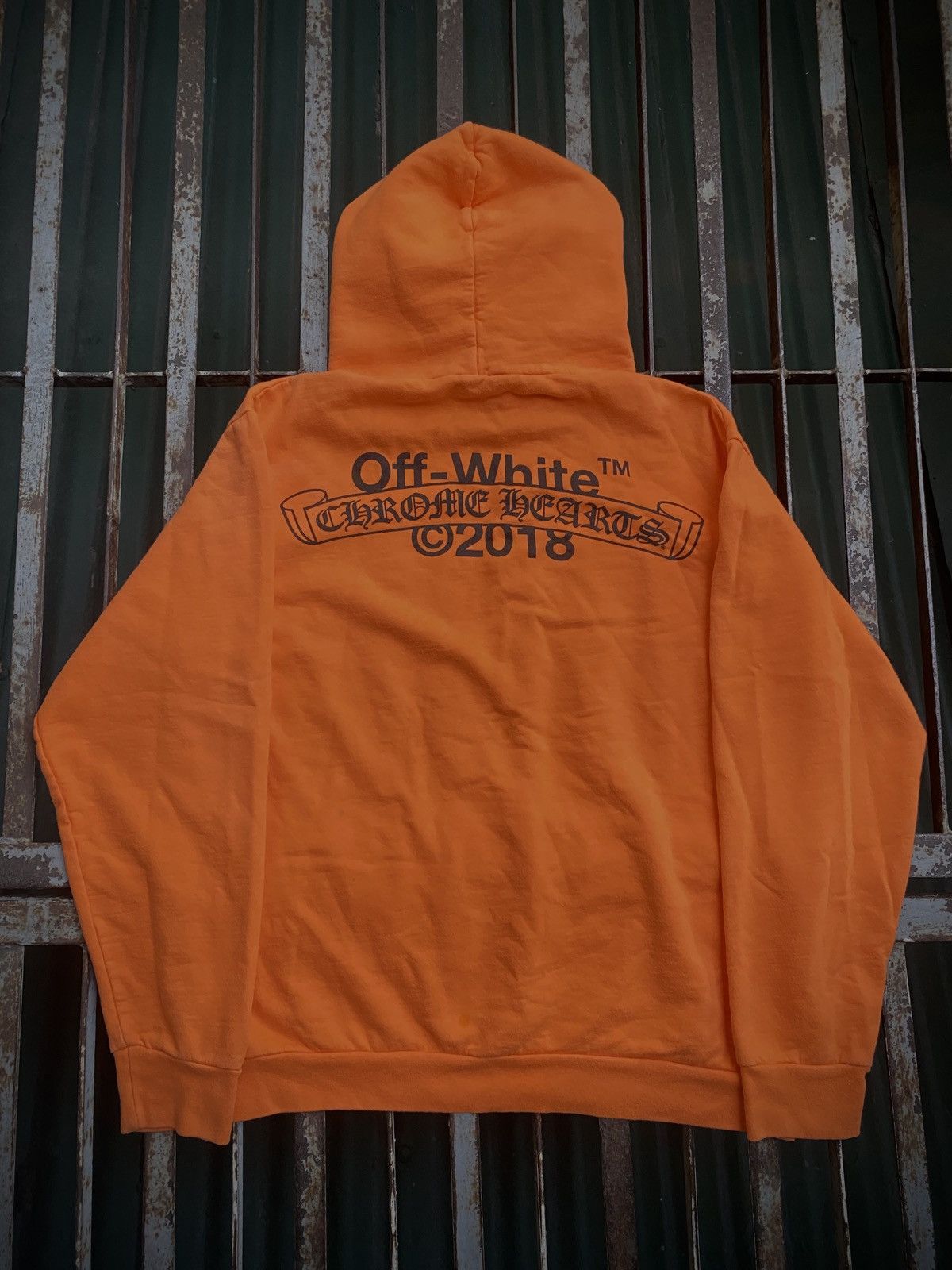 Chrome Hearts RAREST - Chrome Hearts x Off White 2018 Hoodie XXL Size US XXL / EU 58 / 5 - 2 Thumbnail
