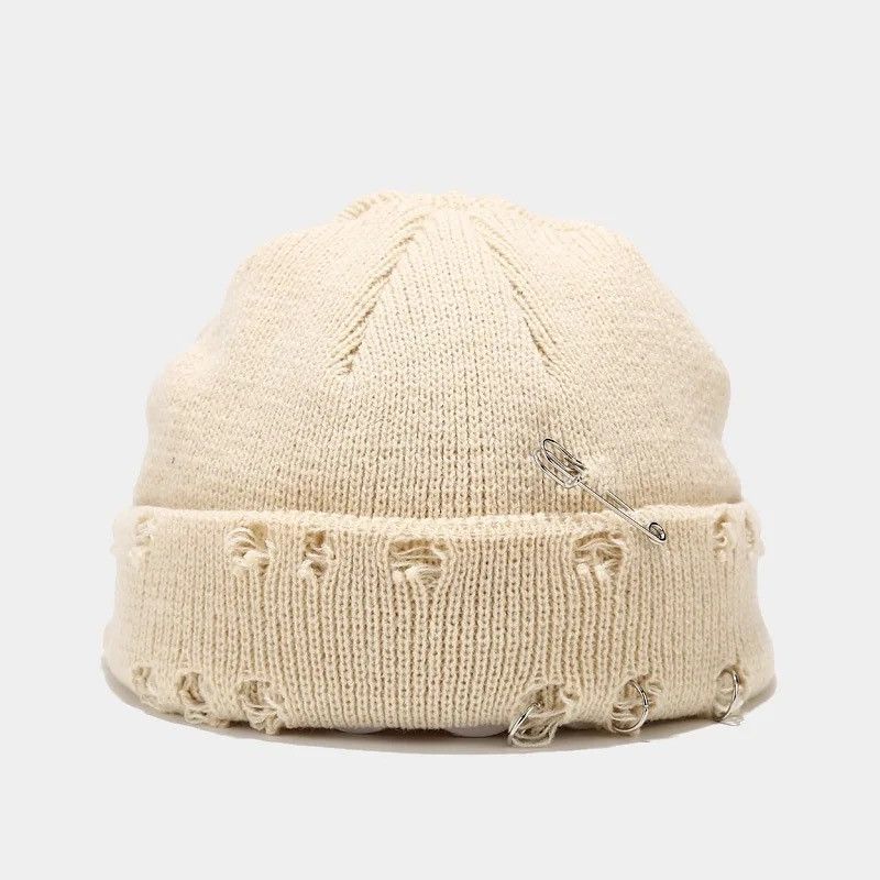 Other Distressed Beige Beanie Size ONE SIZE - 1 Thumbnail