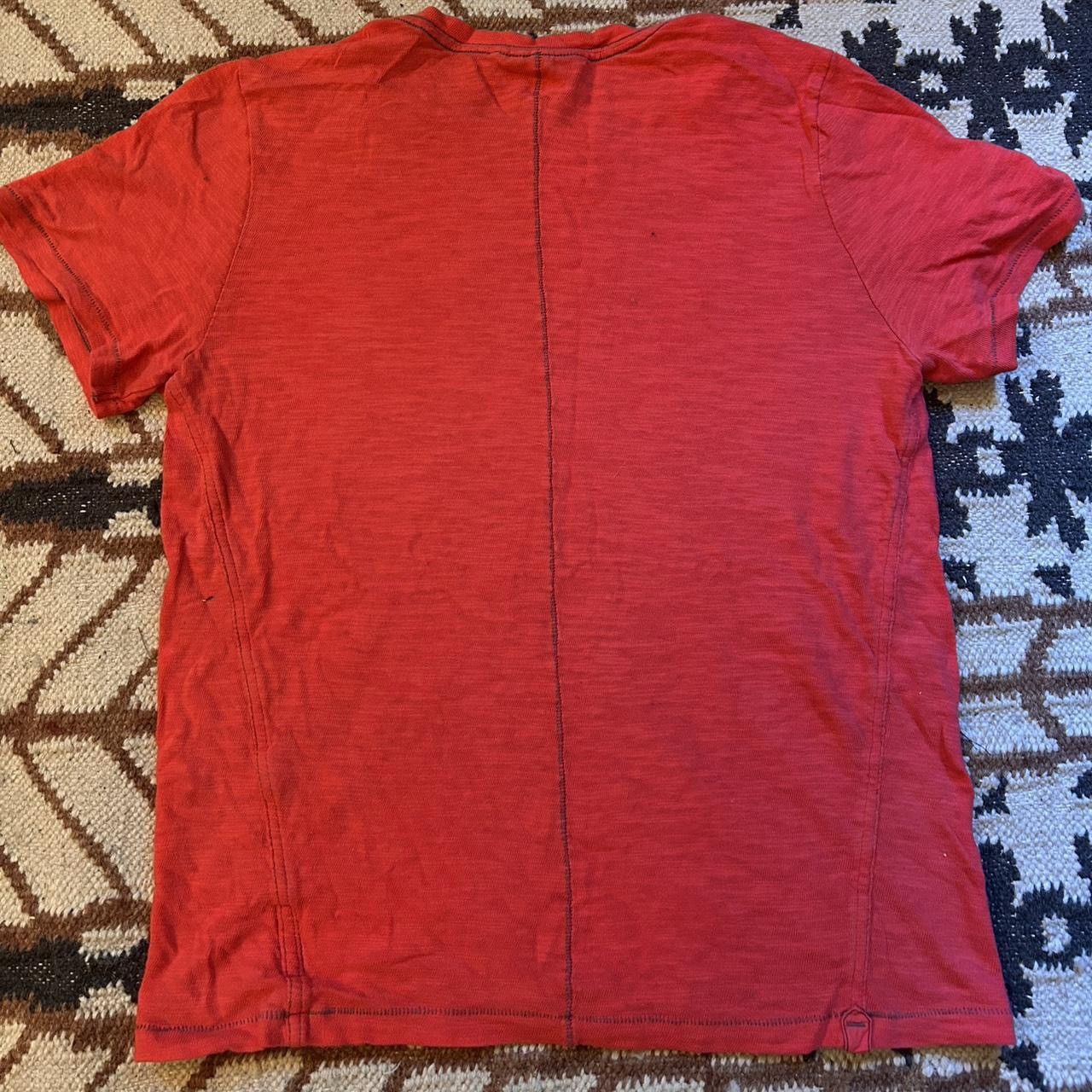 Rag & Bone Rag & Bone red t shirt with stitching on back Size US M / EU 48-50 / 2 - 4 Thumbnail