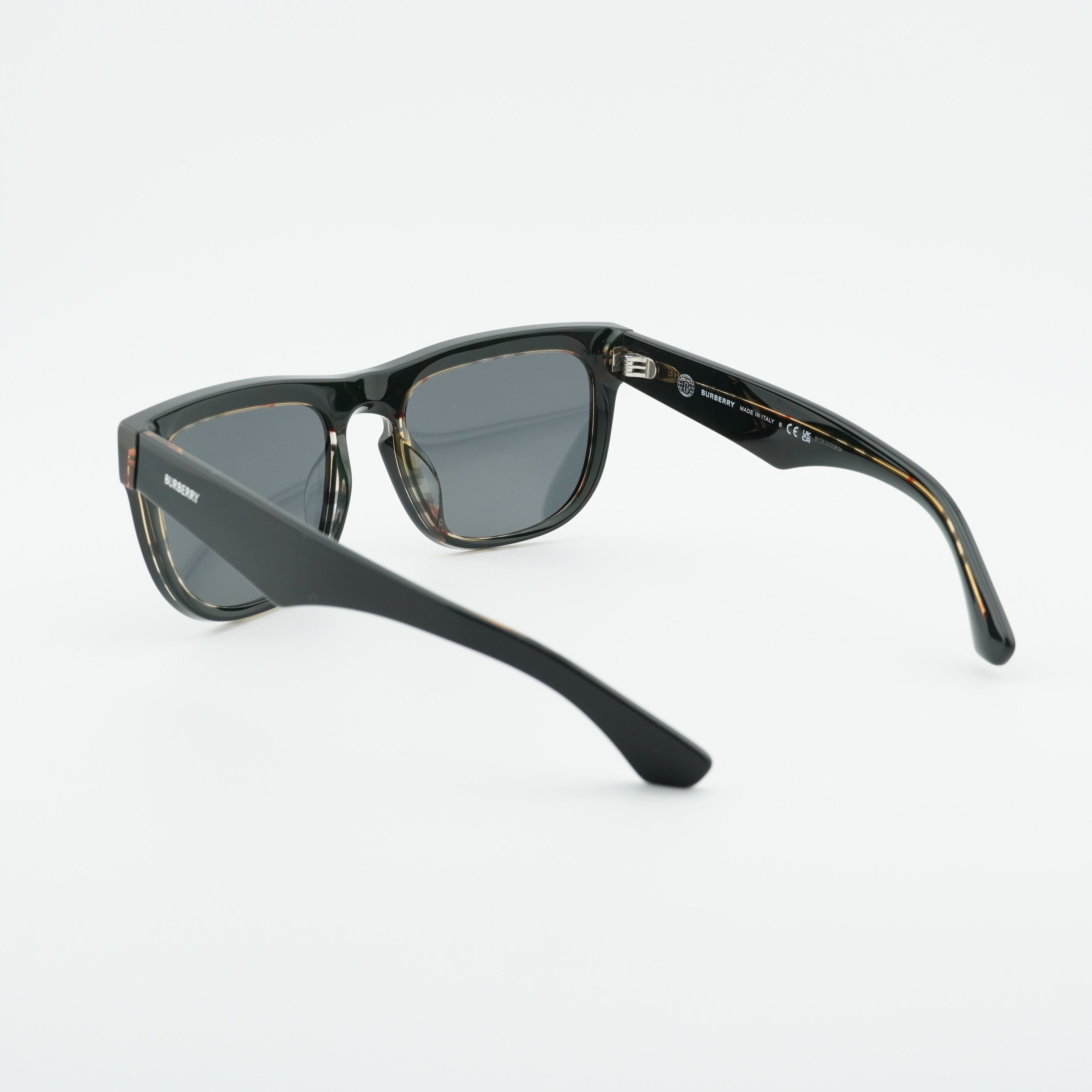 Burberry Burberry BE4431U 412187 Sunglasses Black Square Frame Size ONE SIZE - 4 Thumbnail