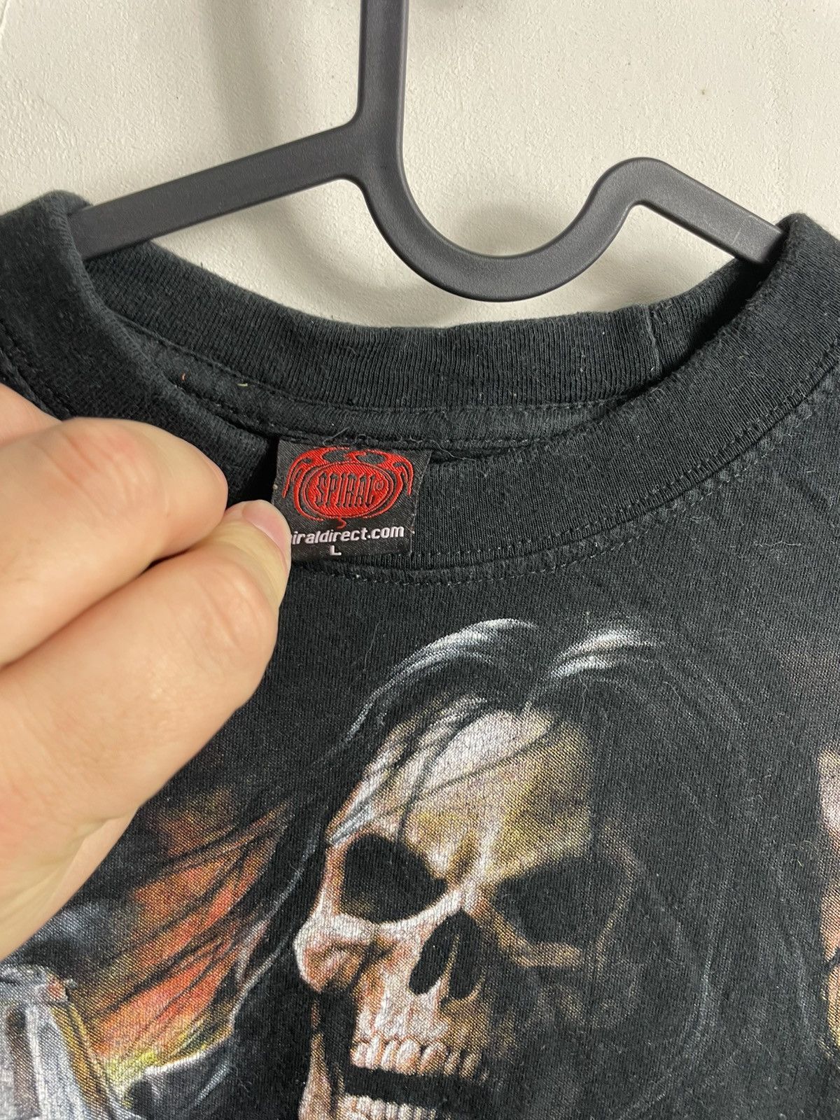 Band Tees × Rap Tees × Vintage 💀Men’s Vintage 00s T-Shirt Spiral Bad Ass Hype Biker Tee💀 Size US L / EU 52-54 / 3 - 4 Thumbnail