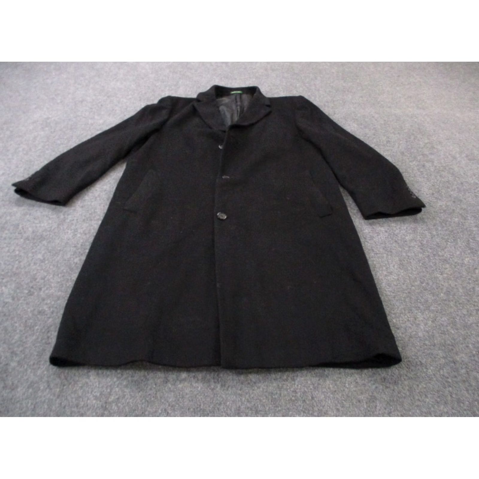 Ralph Lauren VINTAGE Ralph Lauren Coat Mens 48R Black Wool Blend Parma Overcoat Classic Outdoors Size US M / EU 48-50 / 2 - 2 Thumbnail