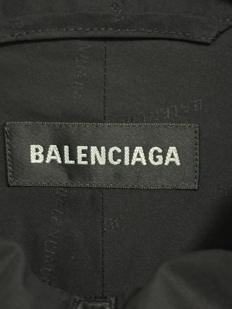 Balenciaga Balenciaga Dark Pattern Full Print Logo Embroidered Black Size US S / EU 44-46 / 1 - 4 Thumbnail