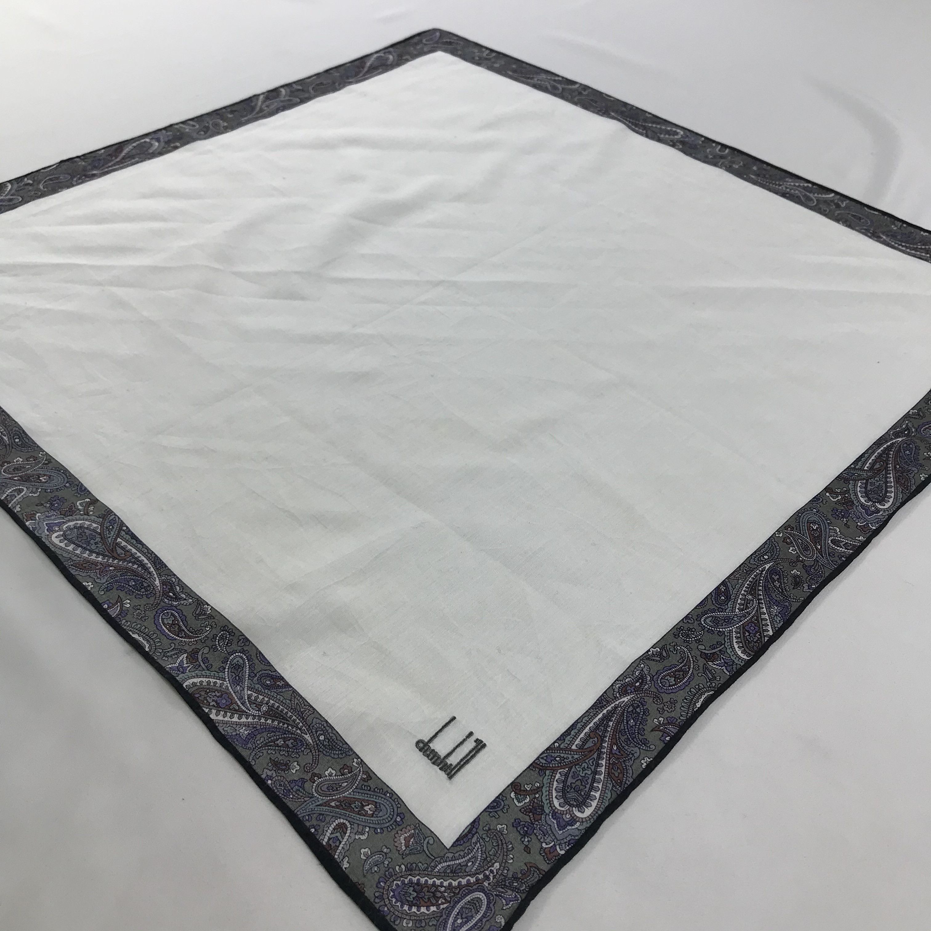 Alfred Dunhill × Vintage Dunhill Bandana / Handkerchief / Neckerchief - S1255 Size ONE SIZE - 2 Thumbnail
