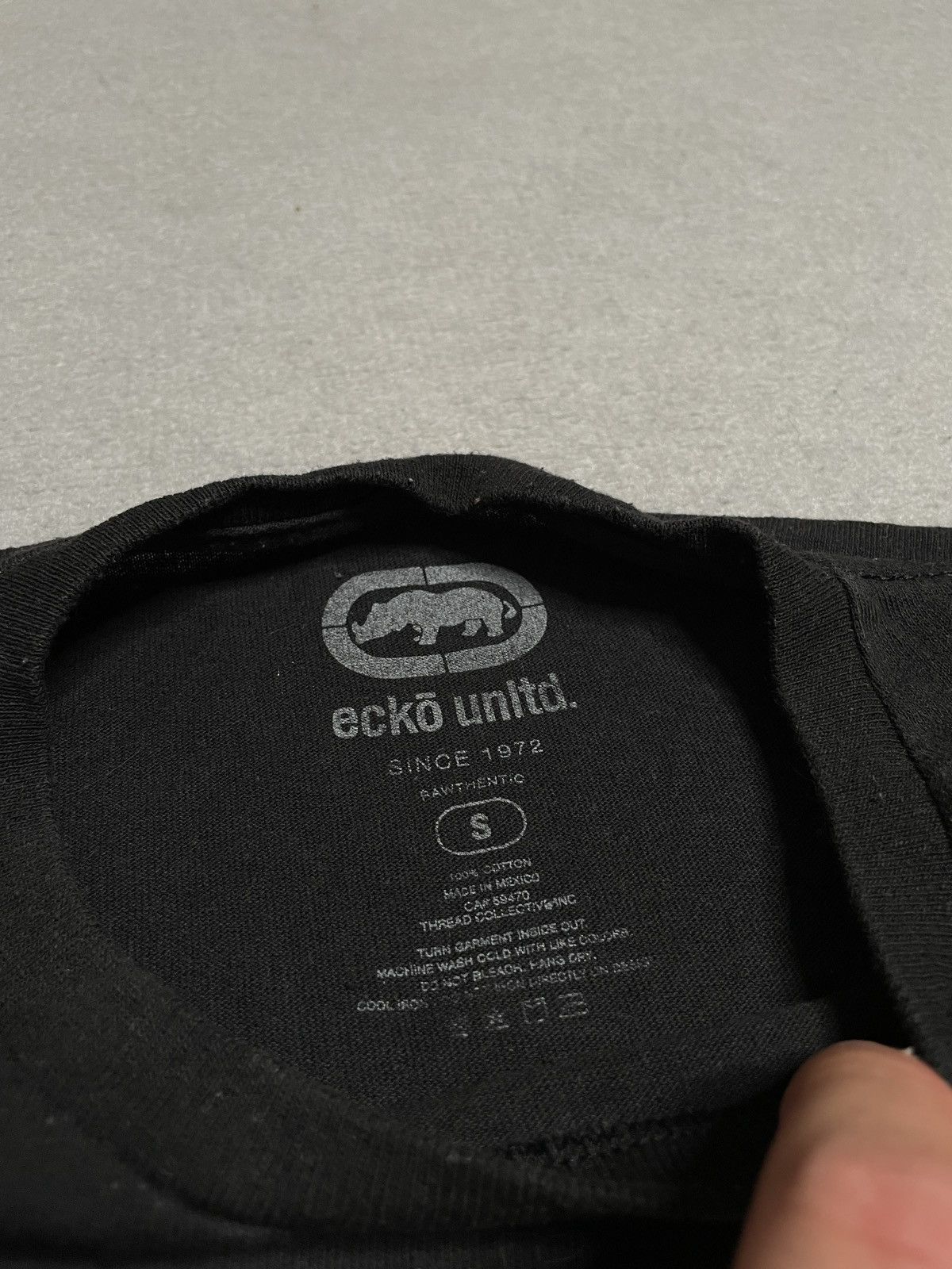 Ecko Unltd. Vintage Washed Black T-Shirt Tee Ecko Rap Drip Swag Hip-Hop Size US S / EU 44-46 / 1 - 5 Thumbnail