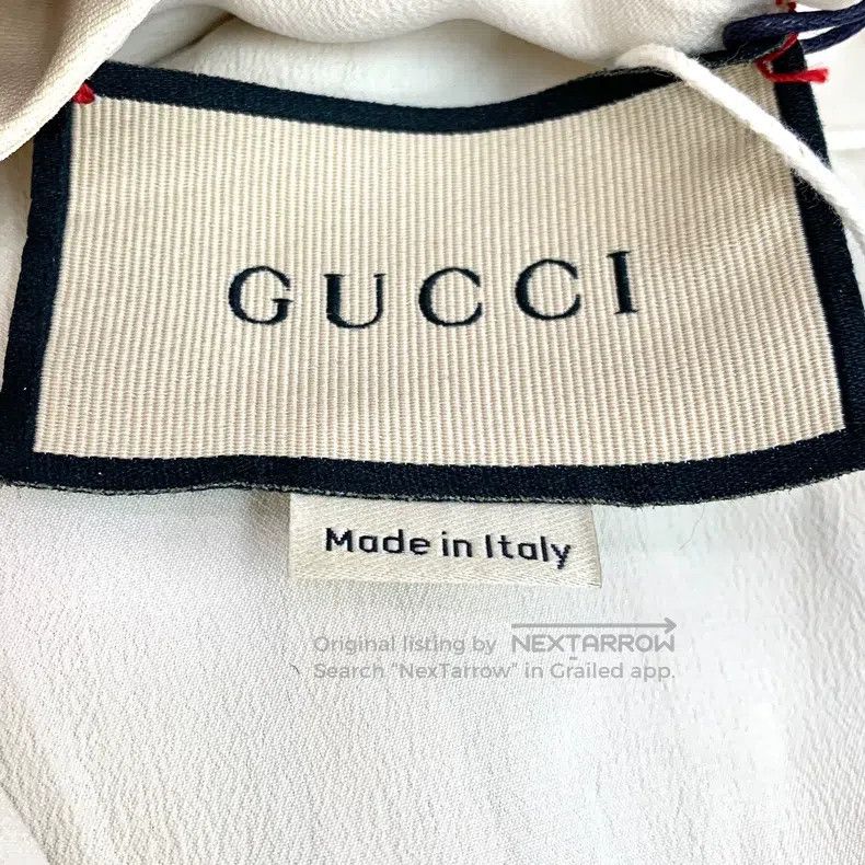 Gucci Gucci Beige pleated design mulberry silk round-neck short- Size XS / US 0-2 / IT 36-38 - 5 Thumbnail