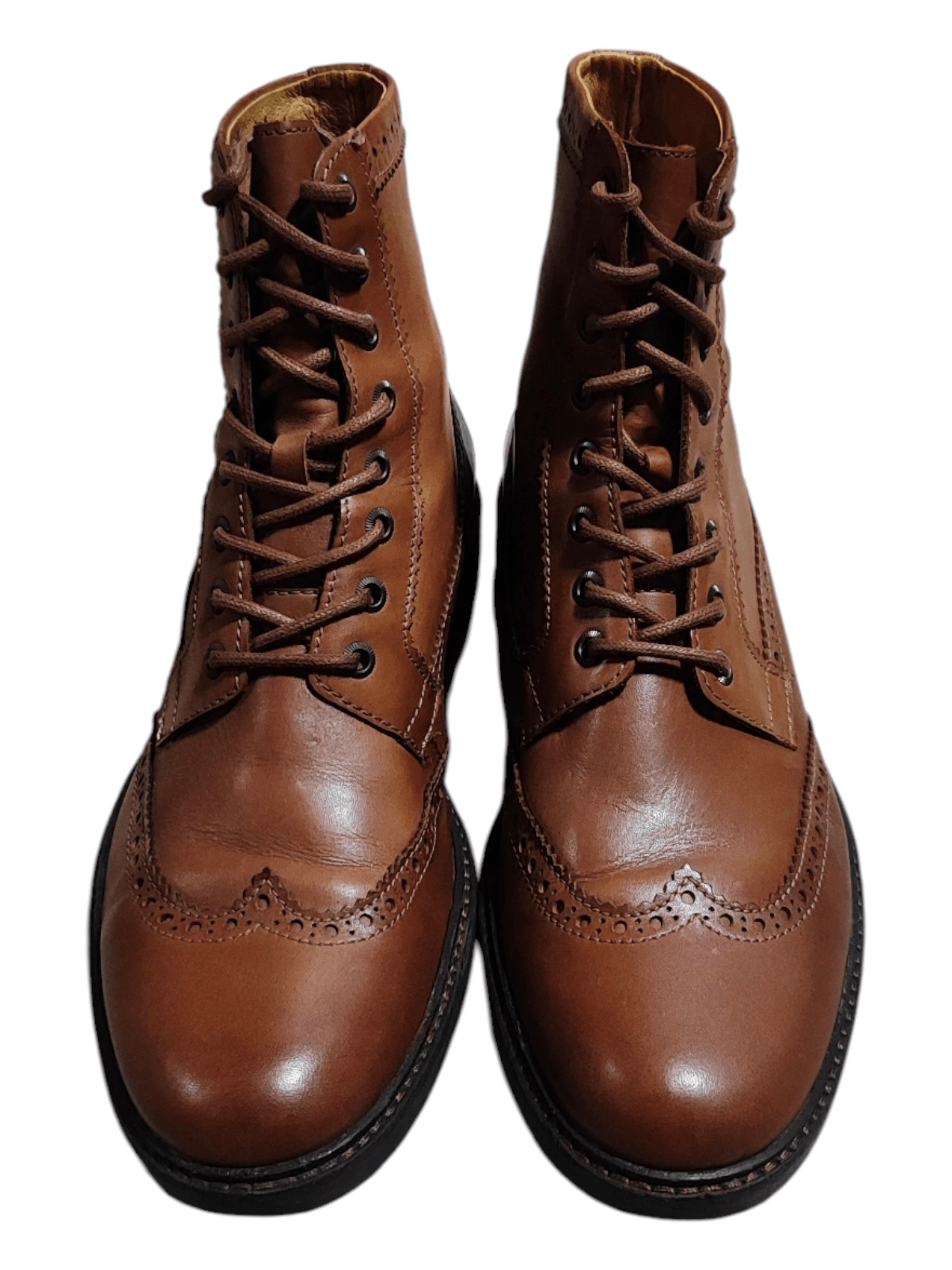 Aigle AIGLE Men’s Wingtip Oxfords Brown Leather Boots Size US 10 / EU 43 - 6 Thumbnail