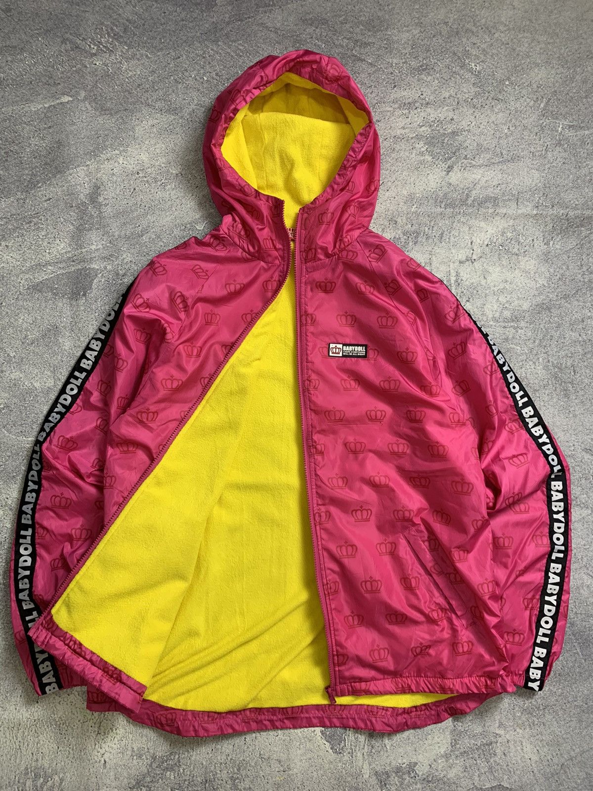 Japanese Brand × Vintage Vintage Spillout Fullprint 'Baby Doll' Windbreaker Jacket Size US L / EU 52-54 / 3 - 2 Thumbnail