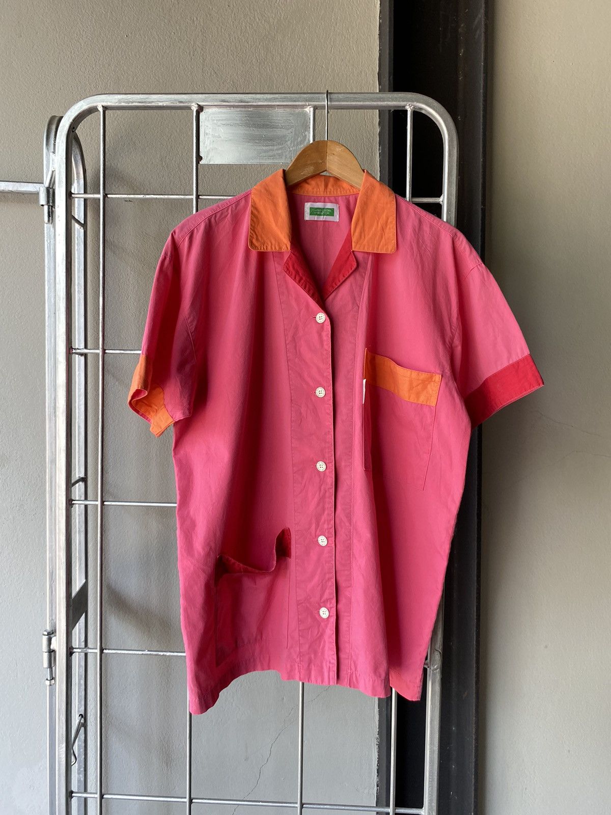 United colors of Benetton UCB pink shirt