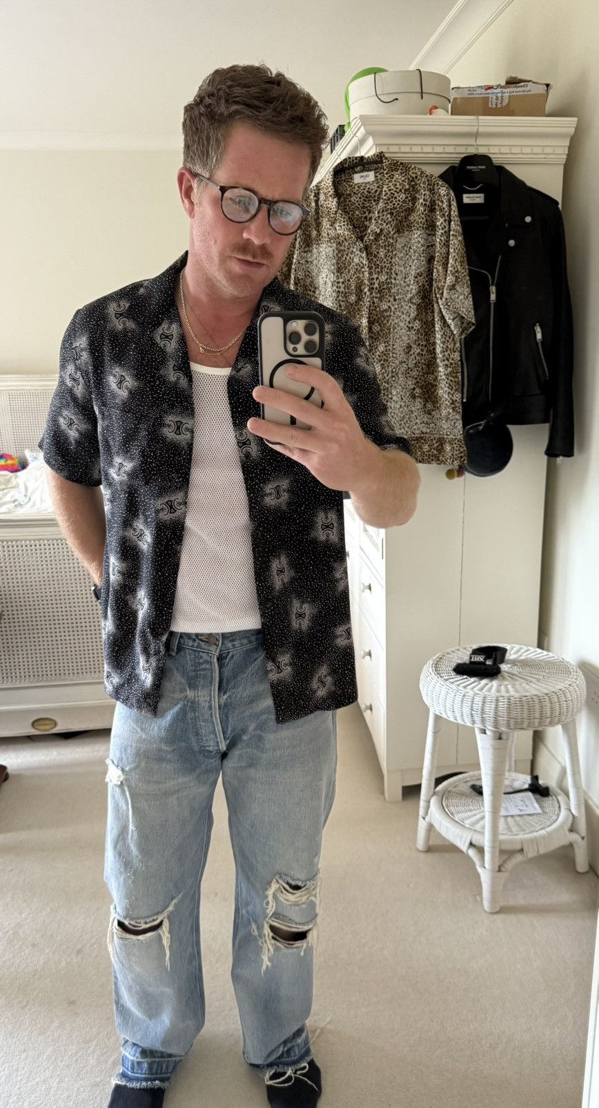 Celine $1.45k SS25 Celine 💯% silk Hawaiian shirt Hedi 39 sample Size US M / EU 48-50 / 2 - 2 Thumbnail