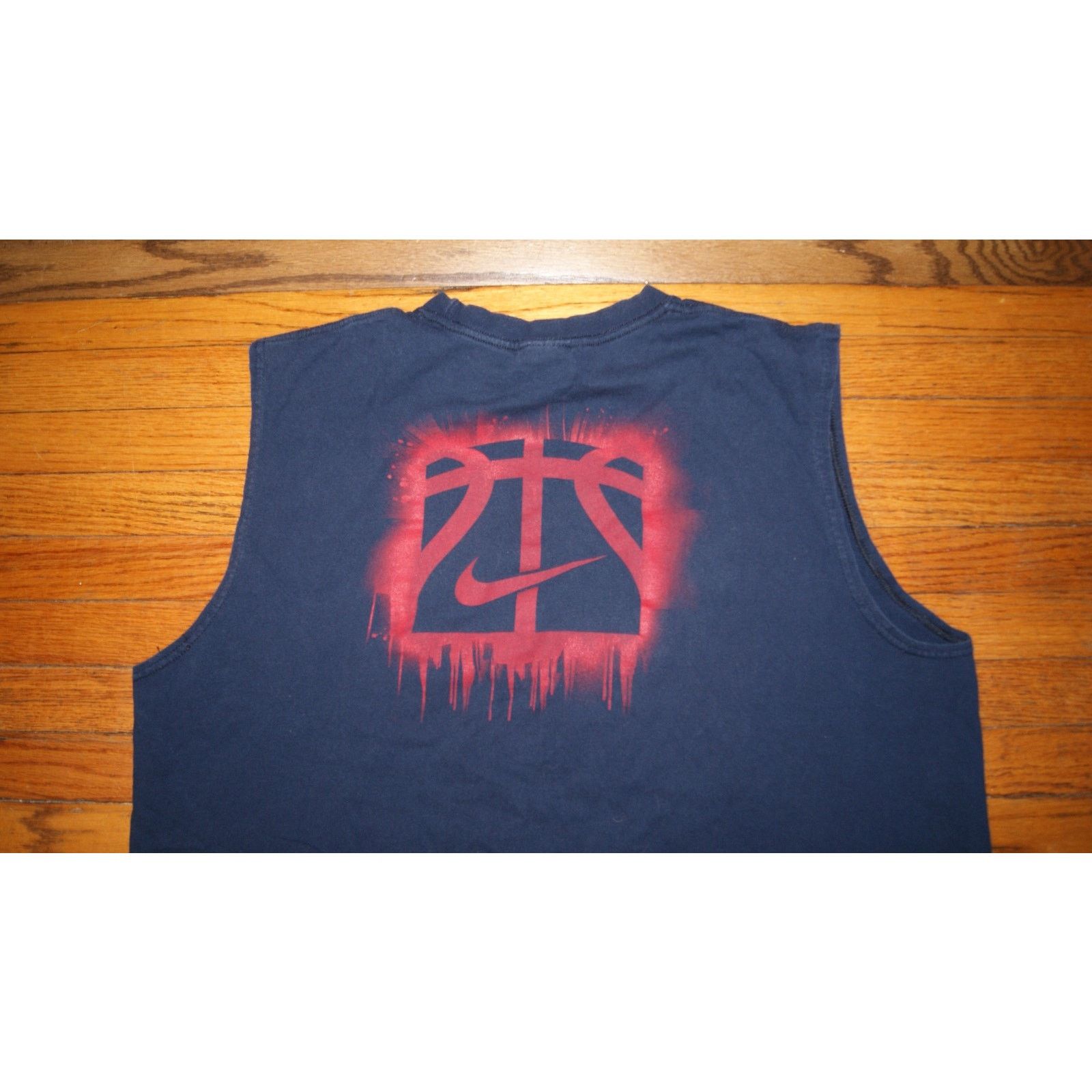 Nike VTG Y2K Nike Basketball Hoops Blue TShirt Sleeveless XL Mens Size US XL / EU 56 / 4 - 2 Thumbnail