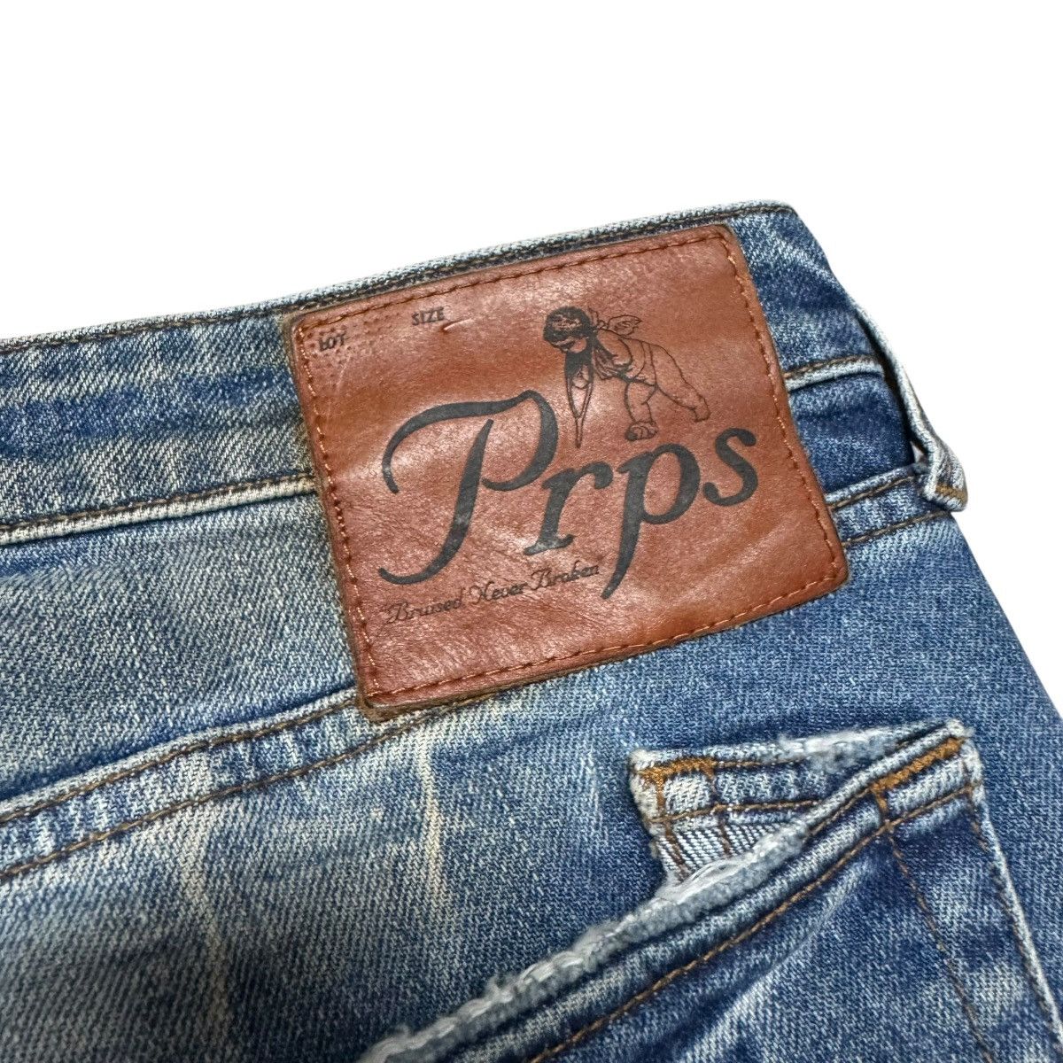 Prps Prps Le Sabre Slim Denim Painter Jeans Size US 34 / EU 50 - 13 Thumbnail