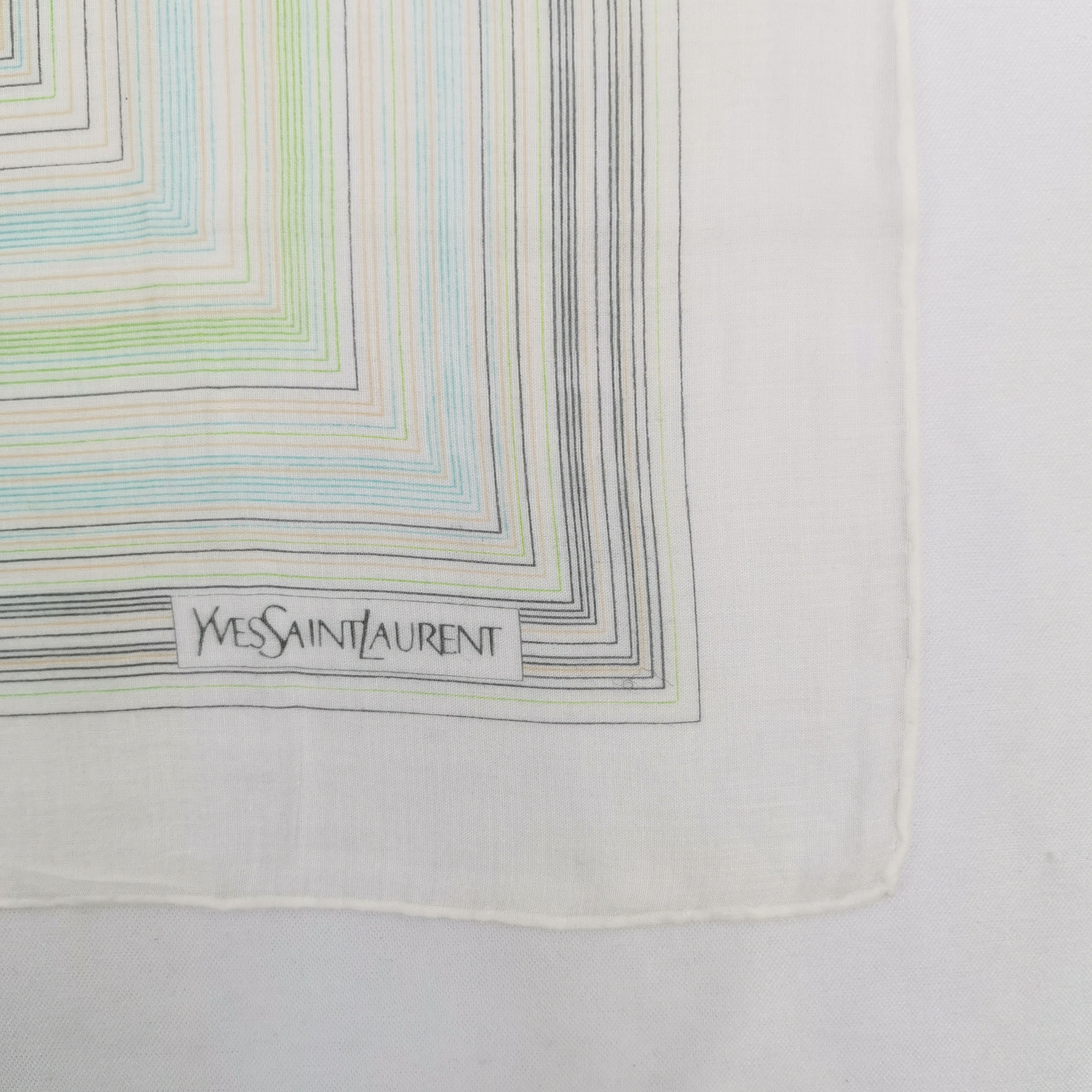 Vintage Vintage Yves Saint Laurent Handkerchief Neckerchief Bandana Size ONE SIZE - 3 Thumbnail