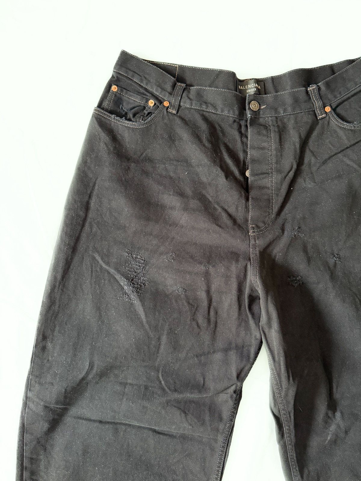 Balenciaga Large Baggy Black Jeans Demna 2022 Size US 36 / EU 52 - 2 Thumbnail