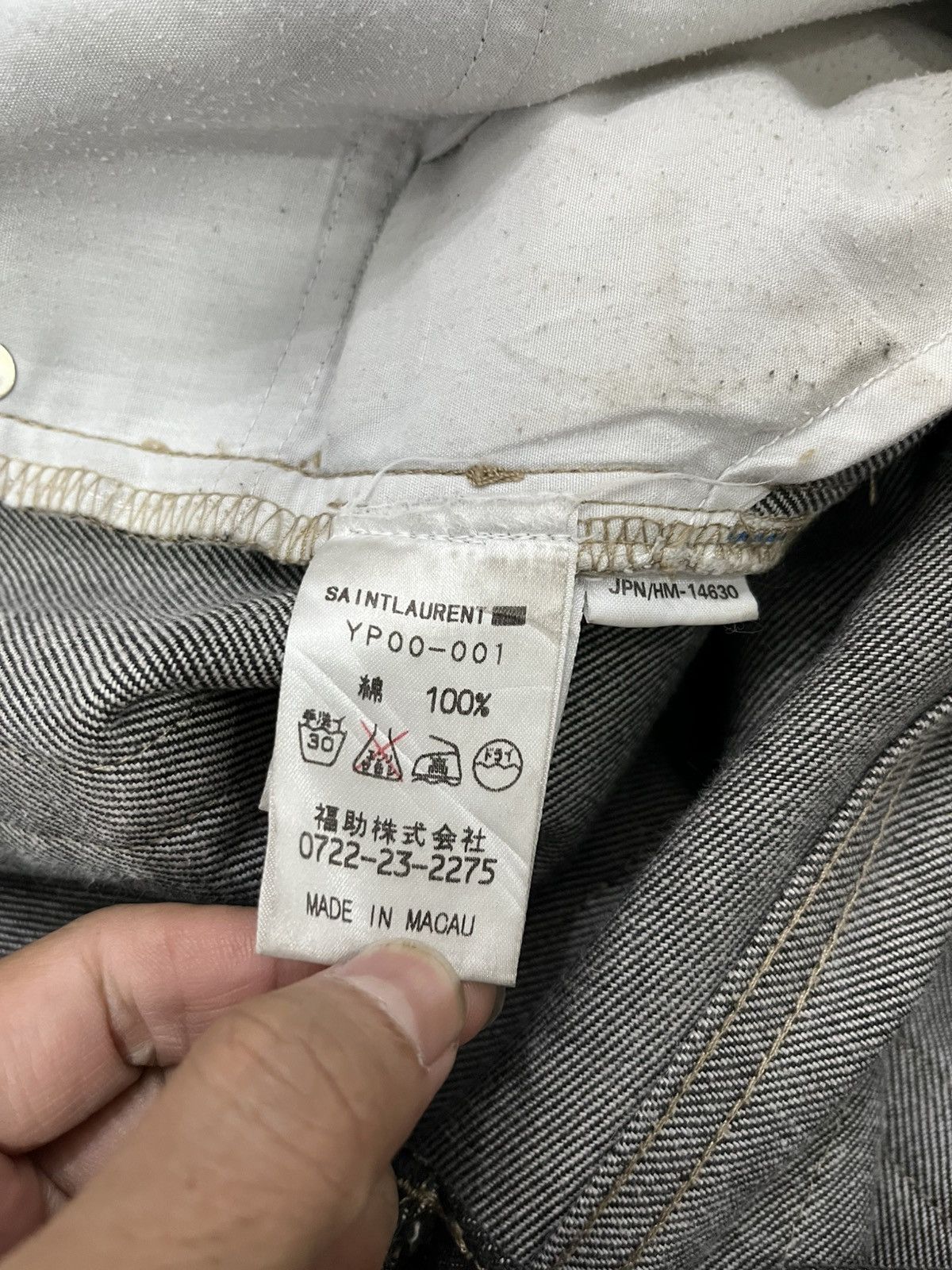 Saint Laurent Paris SAINT LAURENT HEDI SLIMANE 1999-1998 Size US 31 - 13 Thumbnail