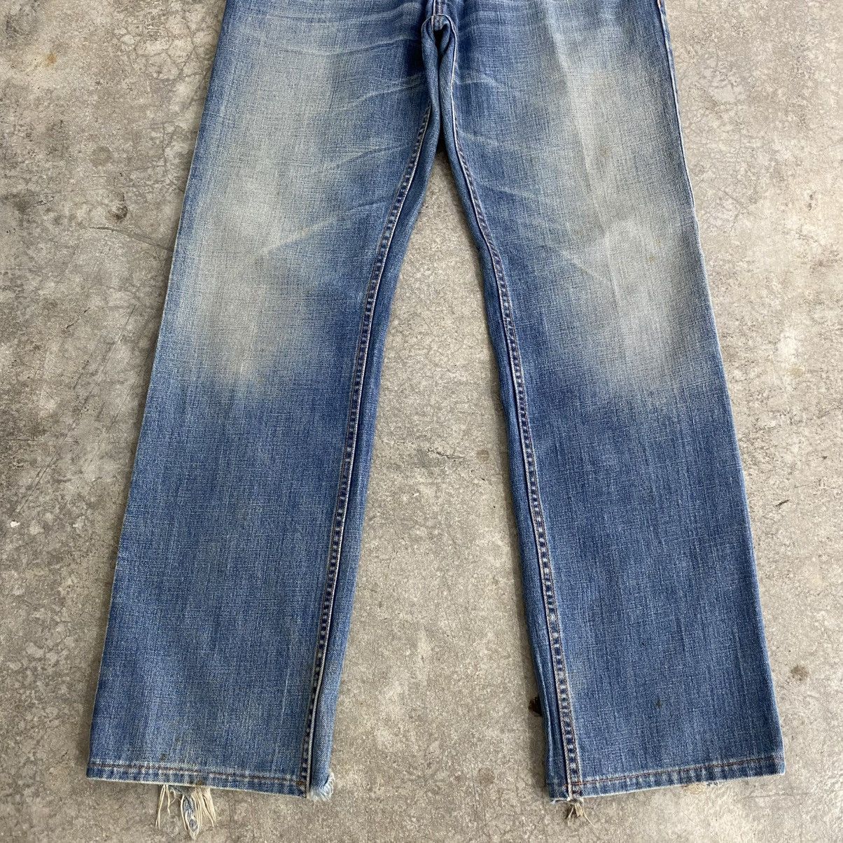 Prada 2000’s Prada Washed Blue Heel Bite Jeans Size US 34 / EU 50 - 5 Thumbnail