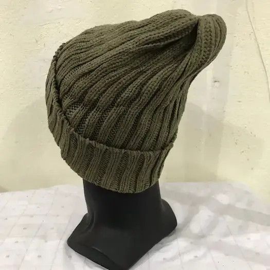 Beams Plus × Japanese Brand Beams Knit Plain Beanie Hat Size ONE SIZE - 4 Thumbnail