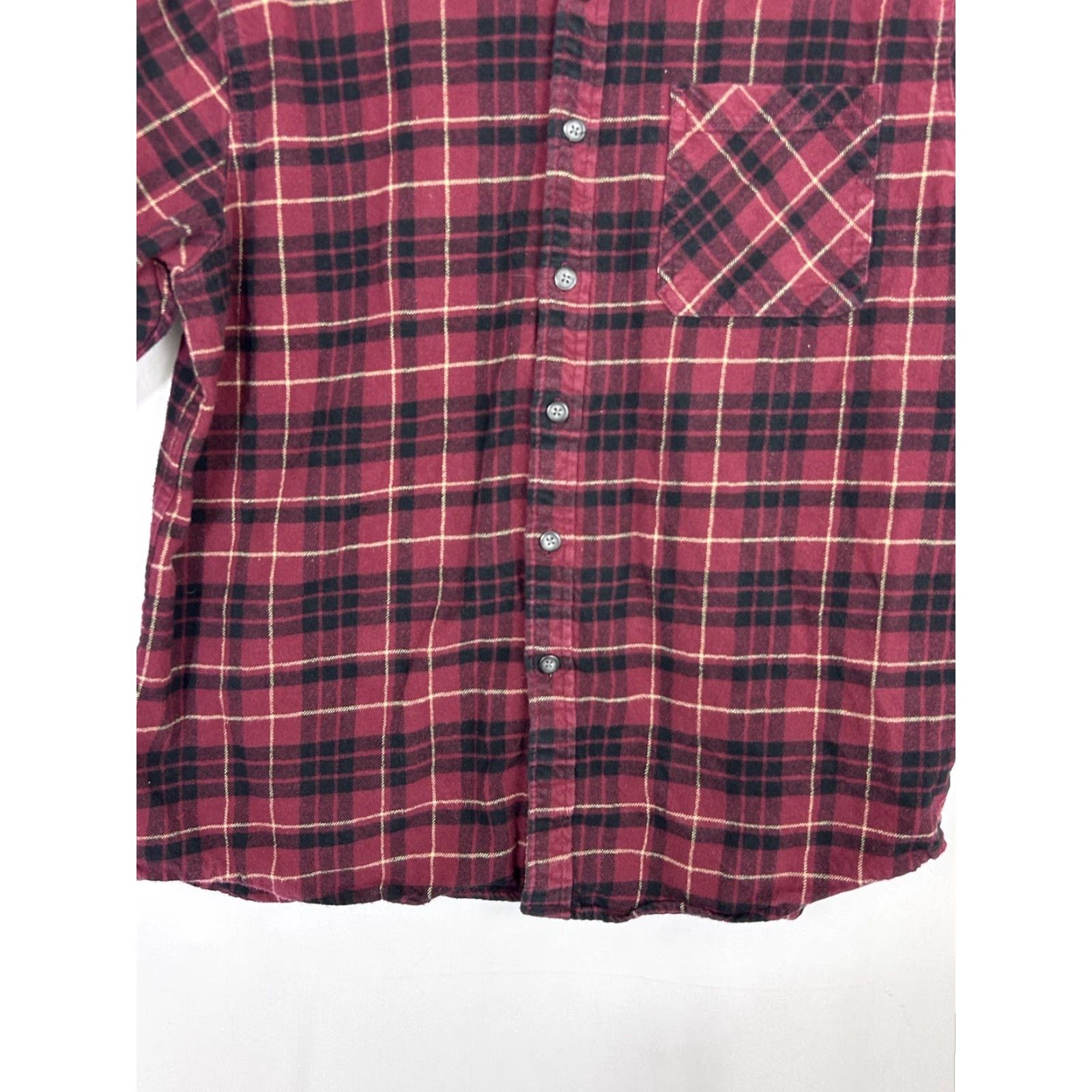 J Brand Anchorage Expedition Flannel Shirt Mens XL Red Plaid Button-Up Pockets Size US XL / EU 56 / 4 - 5 Thumbnail