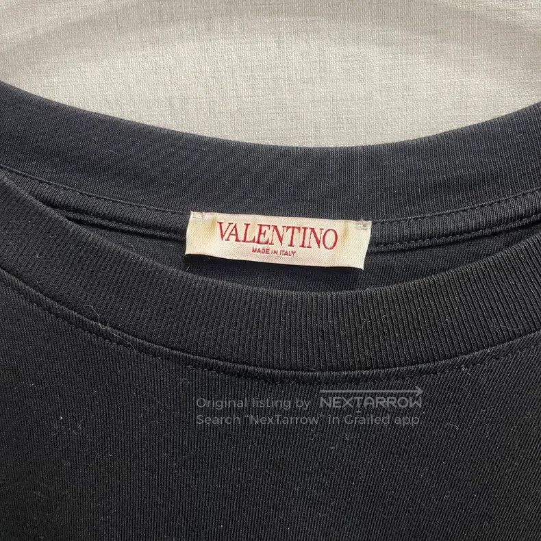 Valentino Valentino Black carved rose short sleeves Size L / US 10 / IT 46 - 3 Thumbnail