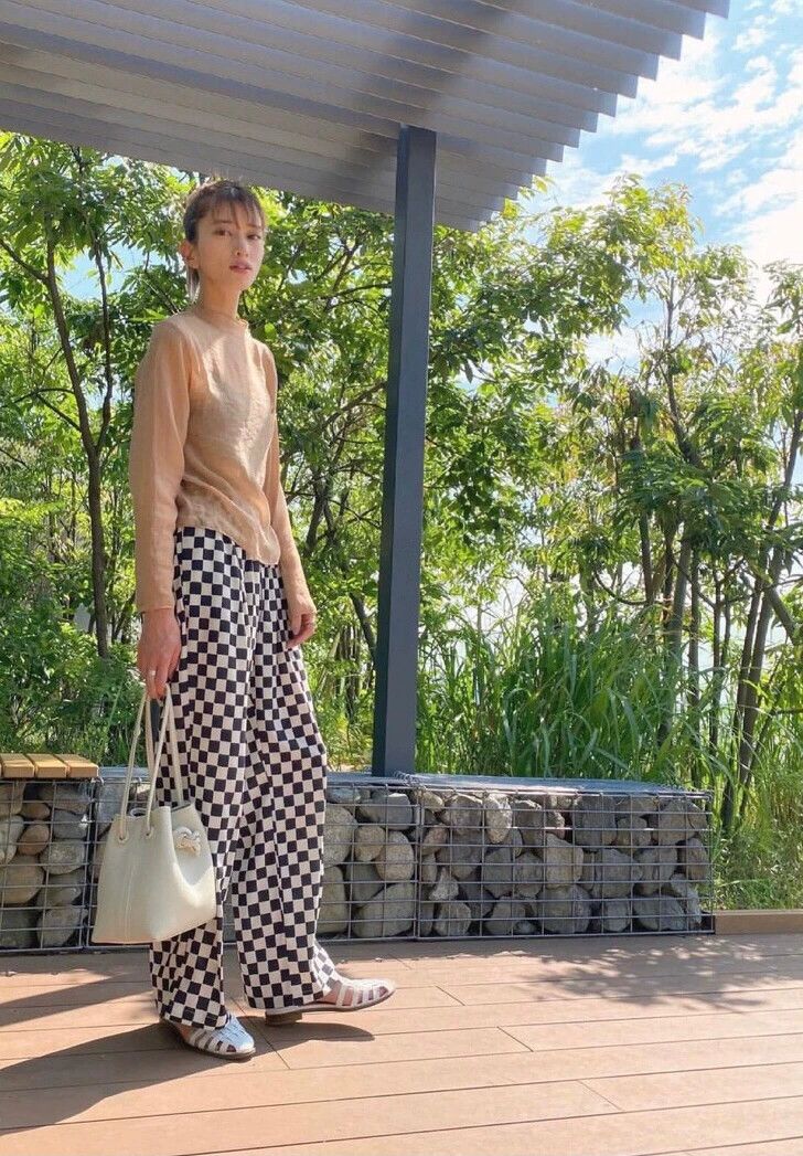 Comme des Garcons Comme Des Garcons size S Checked wide-leg pants Size 25" / US 0 / IT 36 - 1 Thumbnail