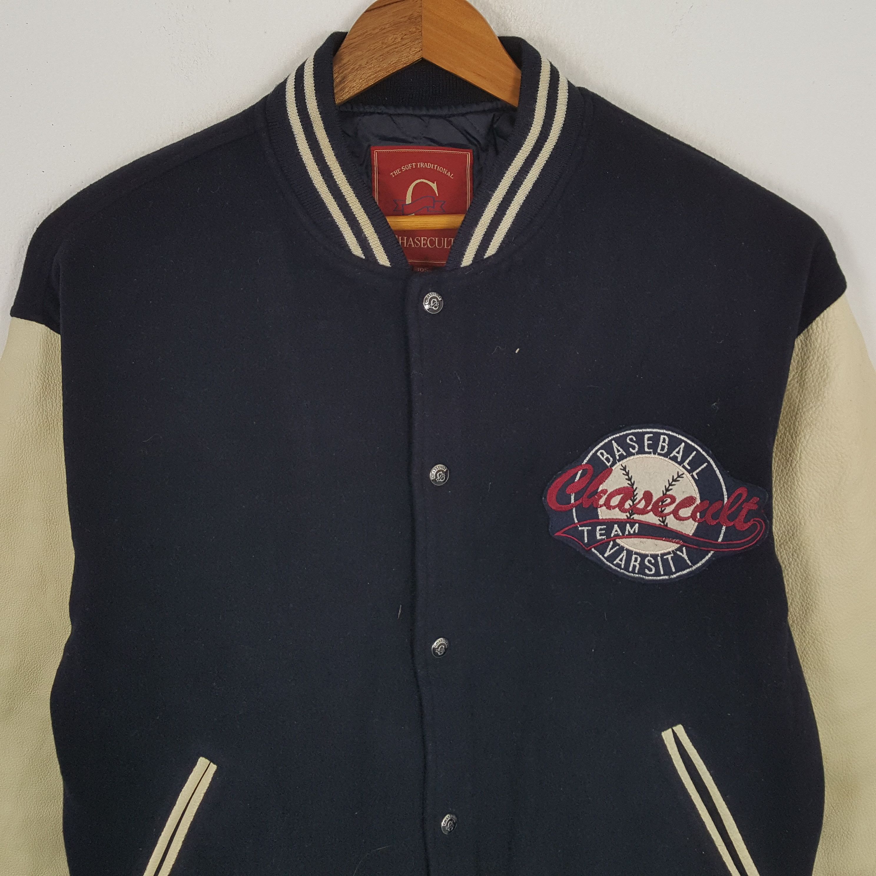 MLB × Vintage Vintage CHASECULT BASEBALL TEAM American Clab Varsity Jacket Size US XL / EU 56 / 4 - 4 Thumbnail