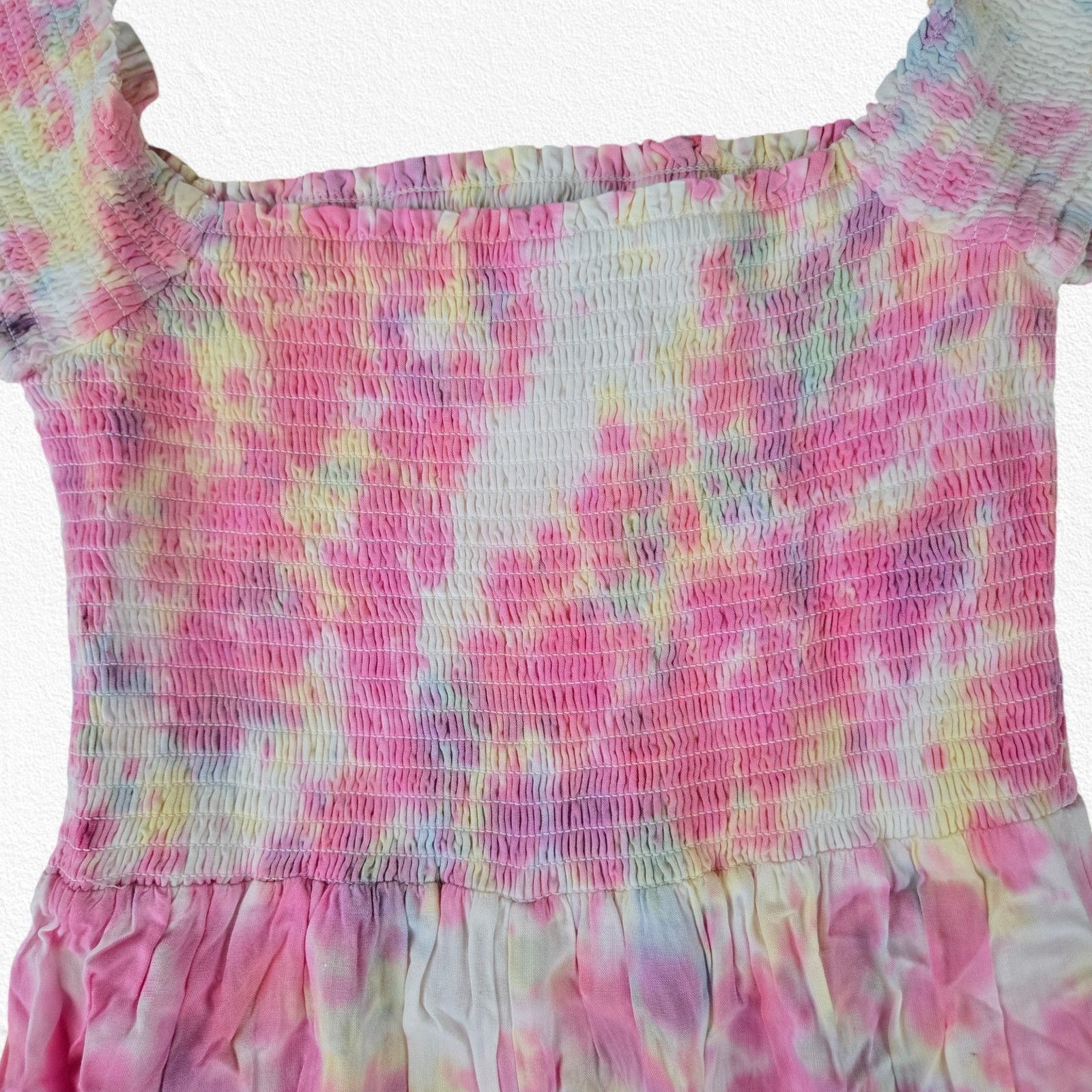 Other Pink White Tie Dye Off the Shoulder Dress Size Small Size S / US 4 / IT 40 - 8 Thumbnail