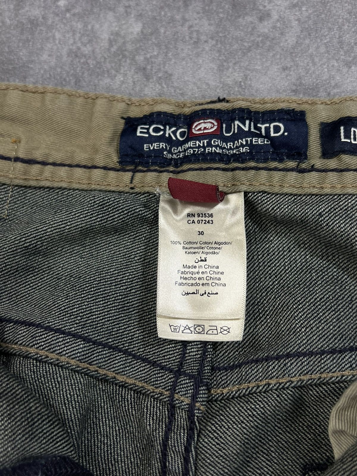 Ecko Unltd. × Vintage Vintage Y2k Ecko Unltd. Loose Fit Denim Pants 00s Grunge Size US 30 / EU 46 - 13 Thumbnail
