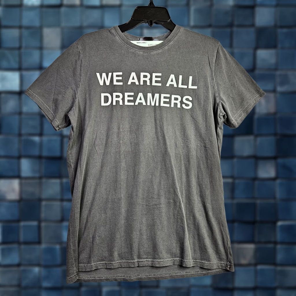 Off-White Off-White Unisex Adult Graphic Tee Gray L "We Are All Dreamers" 2013 Casual Size L / US 10 / IT 46 - 1 Thumbnail