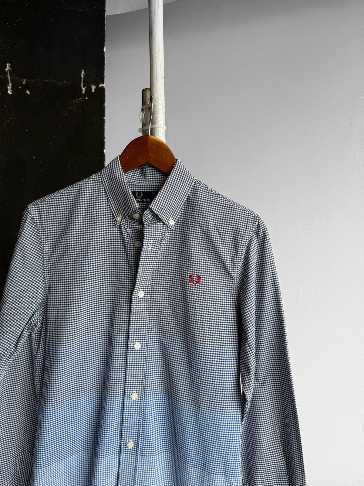 Designer × Fred Perry Fred Perry Check Button Down Long Sleeve Shirt Small Logo Size US S / EU 44-46 / 1 - 2 Thumbnail
