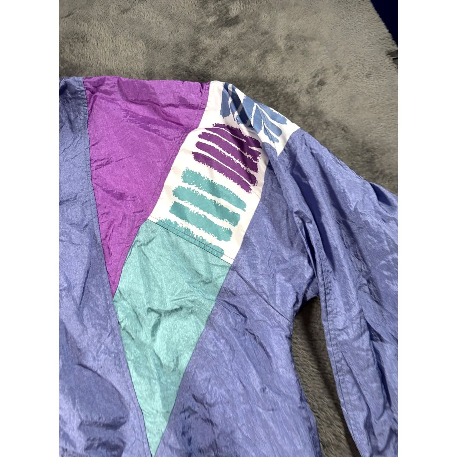 Vintage Sergio Tacchini Jacket Mens Large Colorblock Windbreaker Tennis 90s, Men's — image 2 of 6