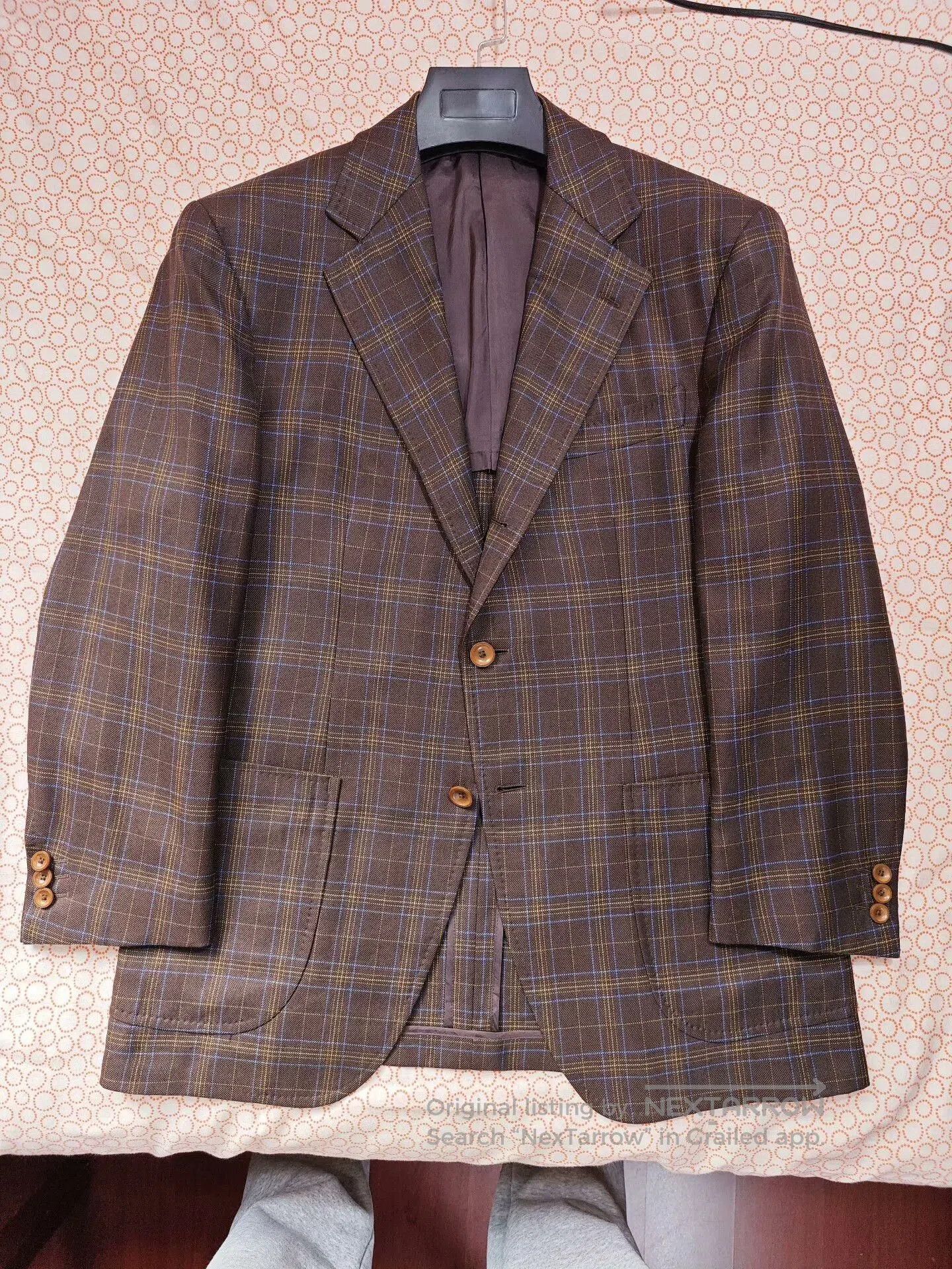 Holland & Sherry Holland Sherry Wool Silk Custom Suit. Size US S / EU 44-46 / 1 - 5 Thumbnail