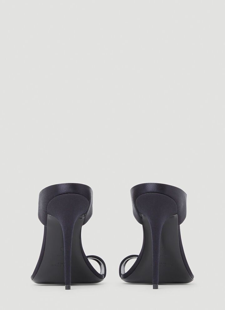Saint Laurent Paris o1bcso1str1124 Dive Mules in Blue Size US 8 / IT 38 - 4 Thumbnail