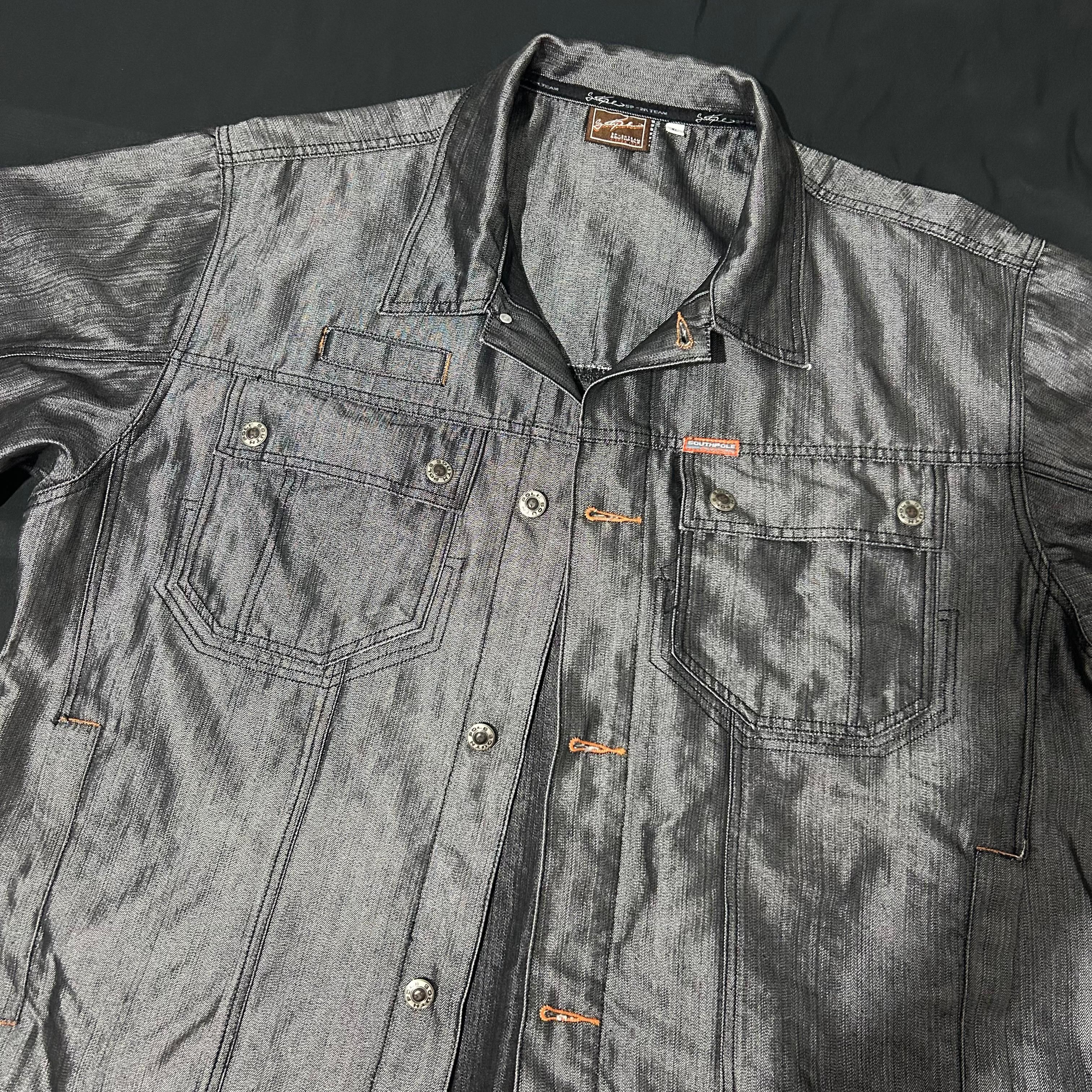 Southpole @Southpole Vintage Jacket (Reflective Denim) XL Size US XL / EU 56 / 4 - 1 Thumbnail
